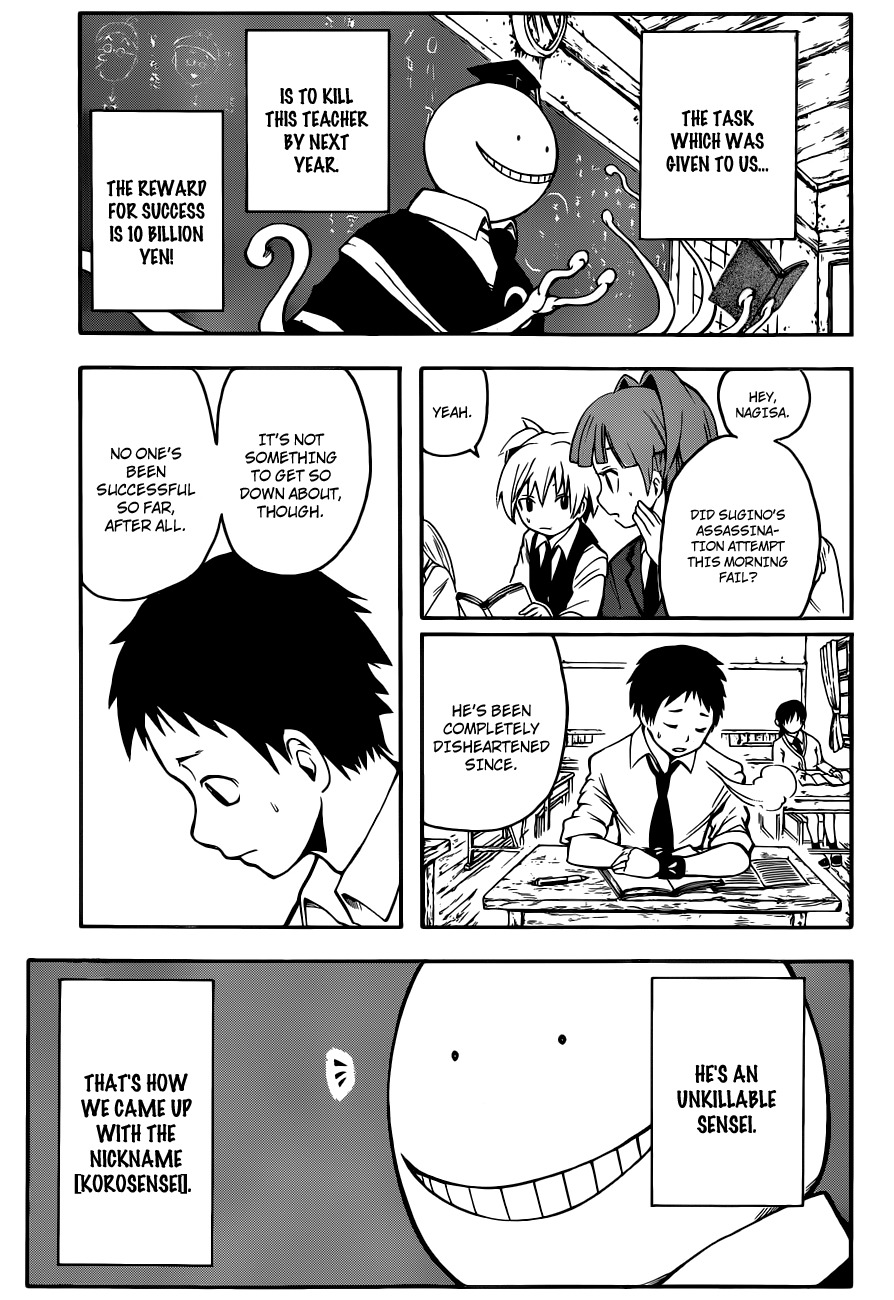 Ansatsu Kyoushitsu Chapter 2 page 8 - Chapter 2 : Baseball time.