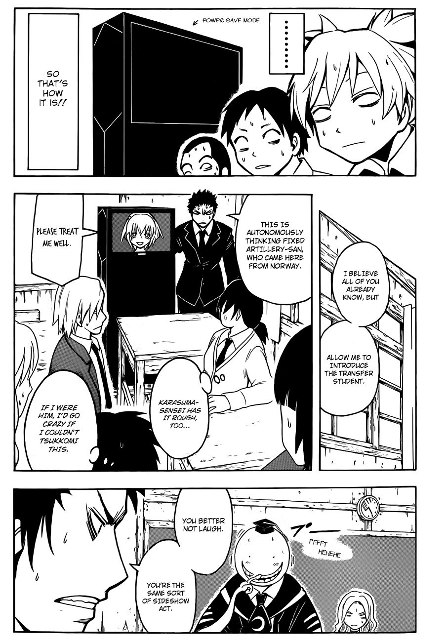 Ansatsu Kyoushitsu Chapter 20 page 10 - Chapter 20 : Transfer Student Time.