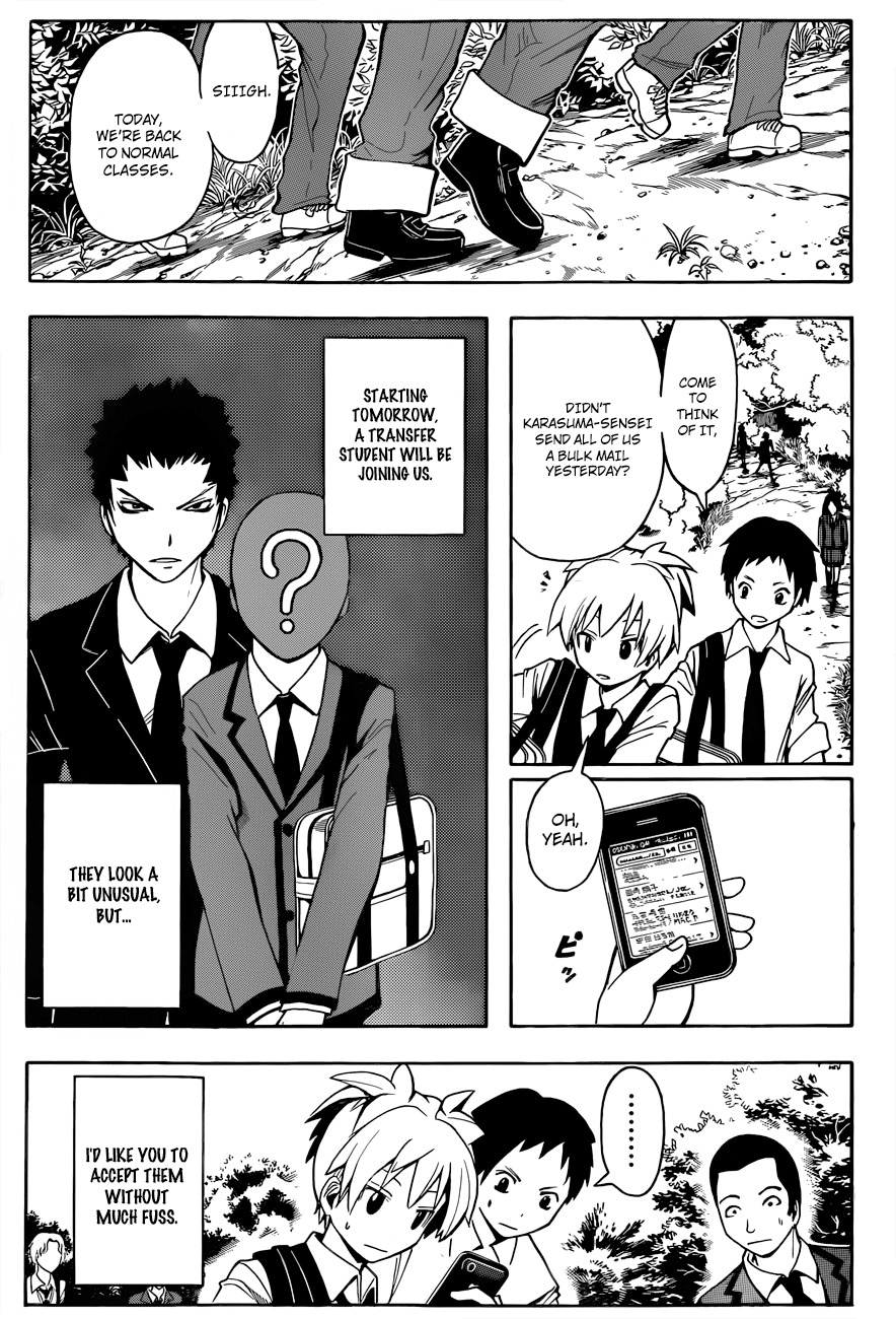 Ansatsu Kyoushitsu Chapter 20 page 6 - Chapter 20 : Transfer Student Time.