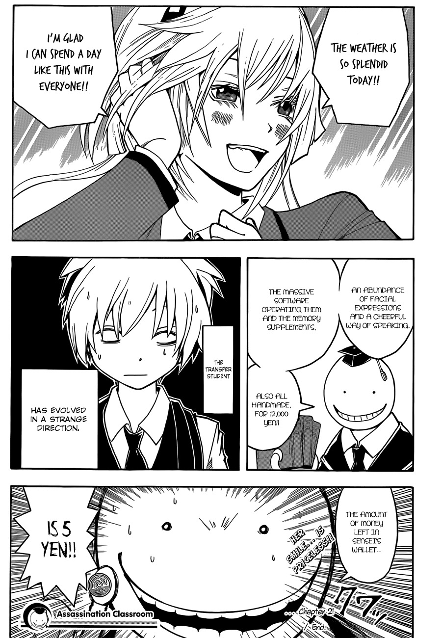 Ansatsu Kyoushitsu Chapter 21 page 20 - Chapter 21 : Improvement Time