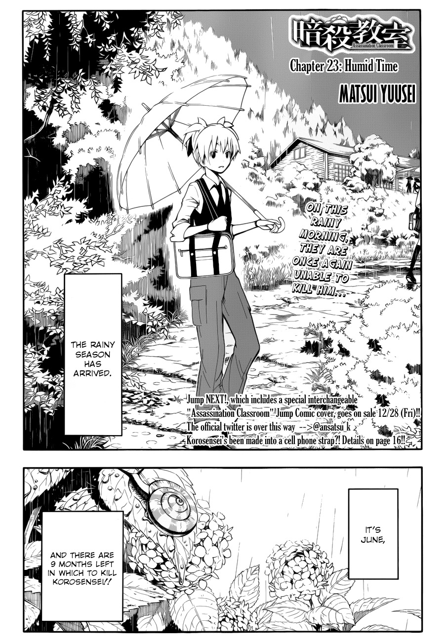 Ansatsu Kyoushitsu Chapter 23 page 2 - Chapter 23 : Humid Time