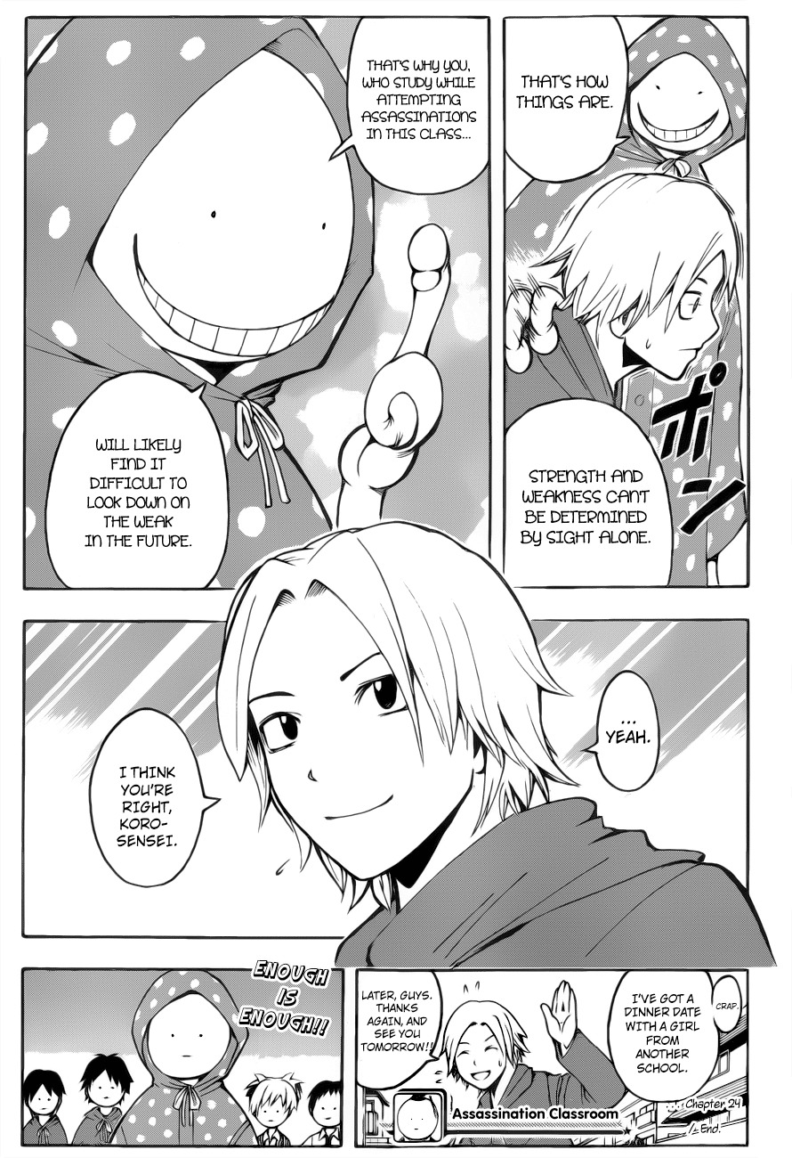 Ansatsu Kyoushitsu Chapter 24 page 20 - Chapter 24 : Retaliation Time.