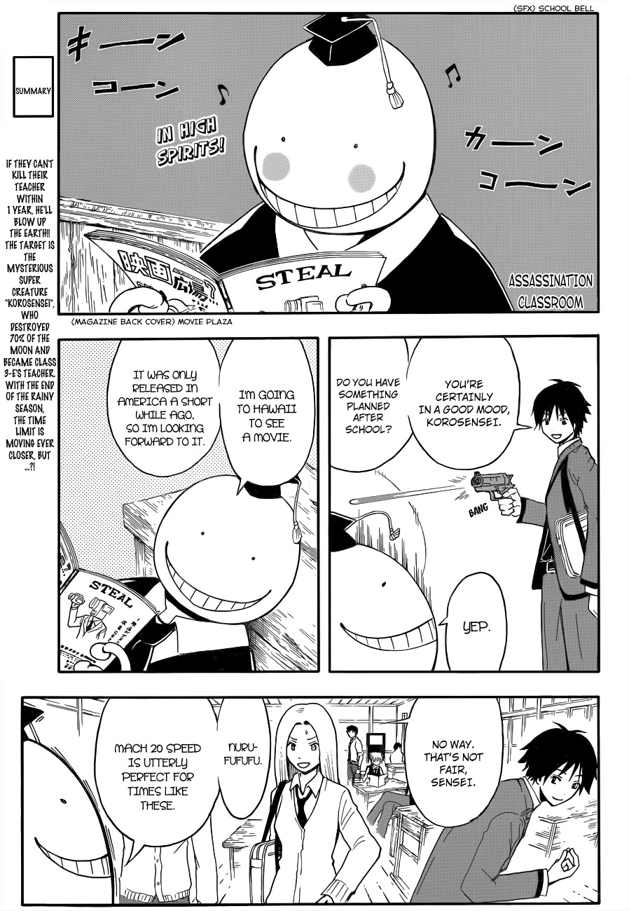 Ansatsu Kyoushitsu Chapter 28 page 2 - Chapter 28 : Movie Time.