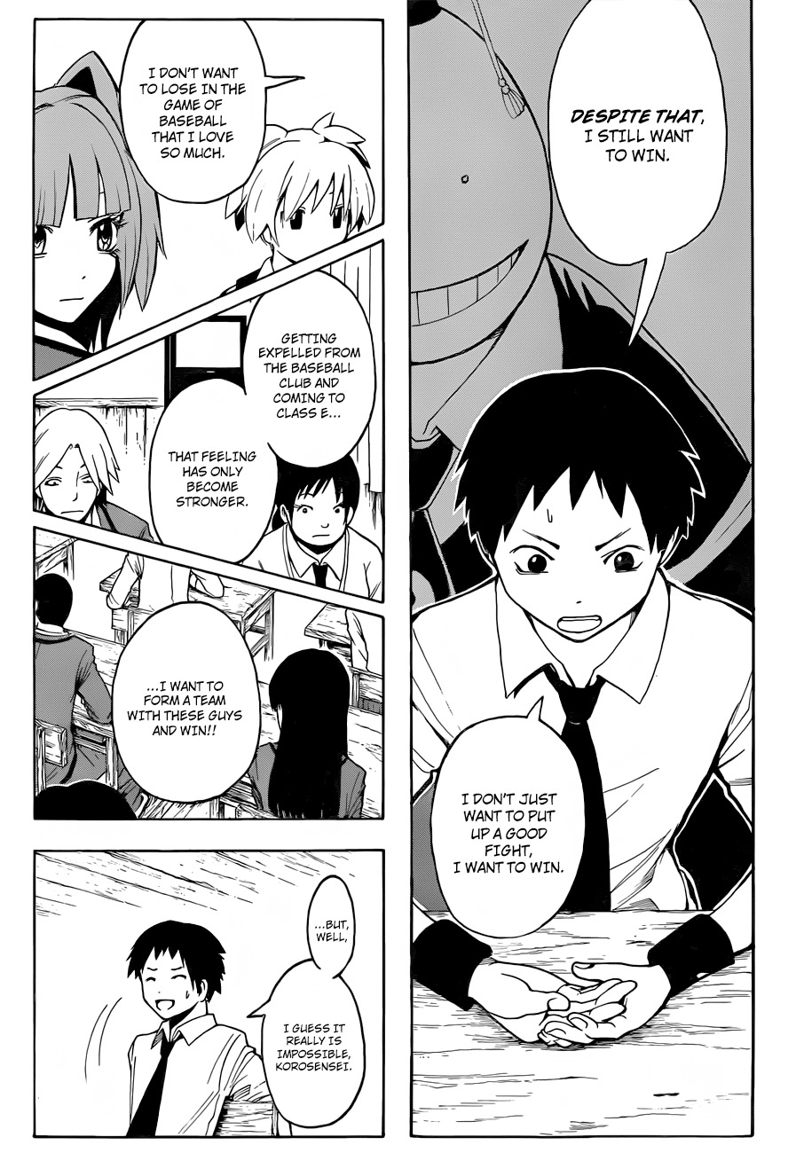 Ansatsu Kyoushitsu Chapter 33 page 12 - Chapter 33 : Time for a Ball Game.