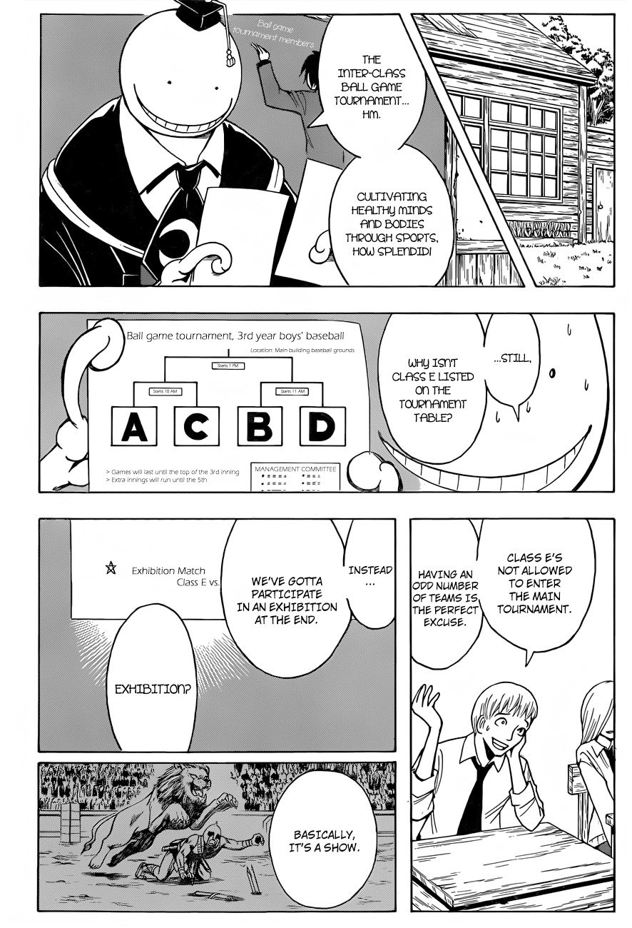 Ansatsu Kyoushitsu Chapter 33 page 7 - Chapter 33 : Time for a Ball Game.