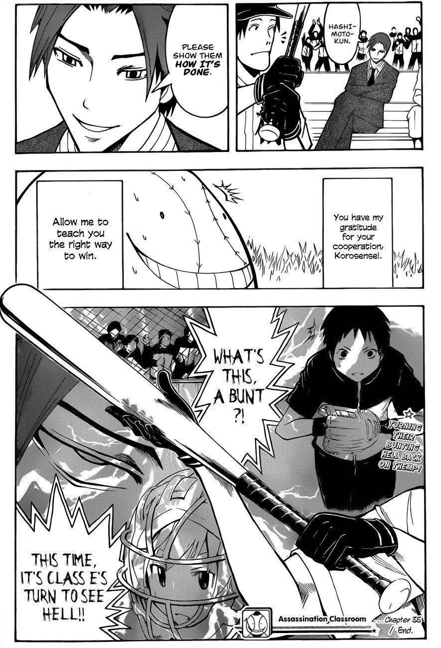 Ansatsu Kyoushitsu Chapter 35 page 20 - Chapter 35 : Huddle Time