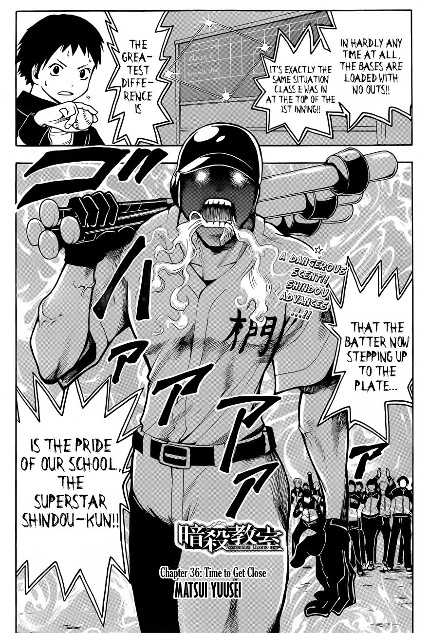 Ansatsu Kyoushitsu Chapter 36 page 4 - Chapter 36 : Time to Get Close