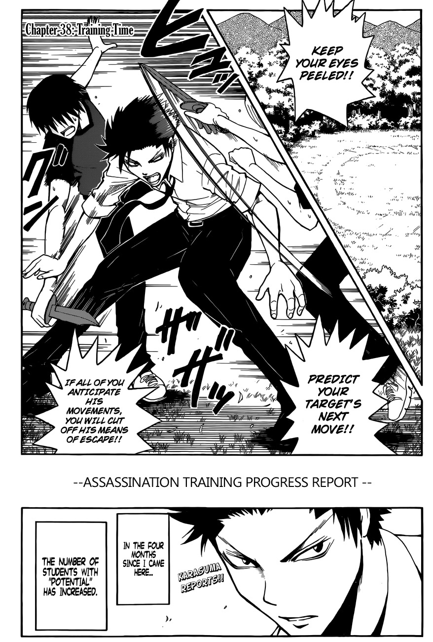 Ansatsu Kyoushitsu Chapter 38 page 5 - Chapter 38 : Training Time.