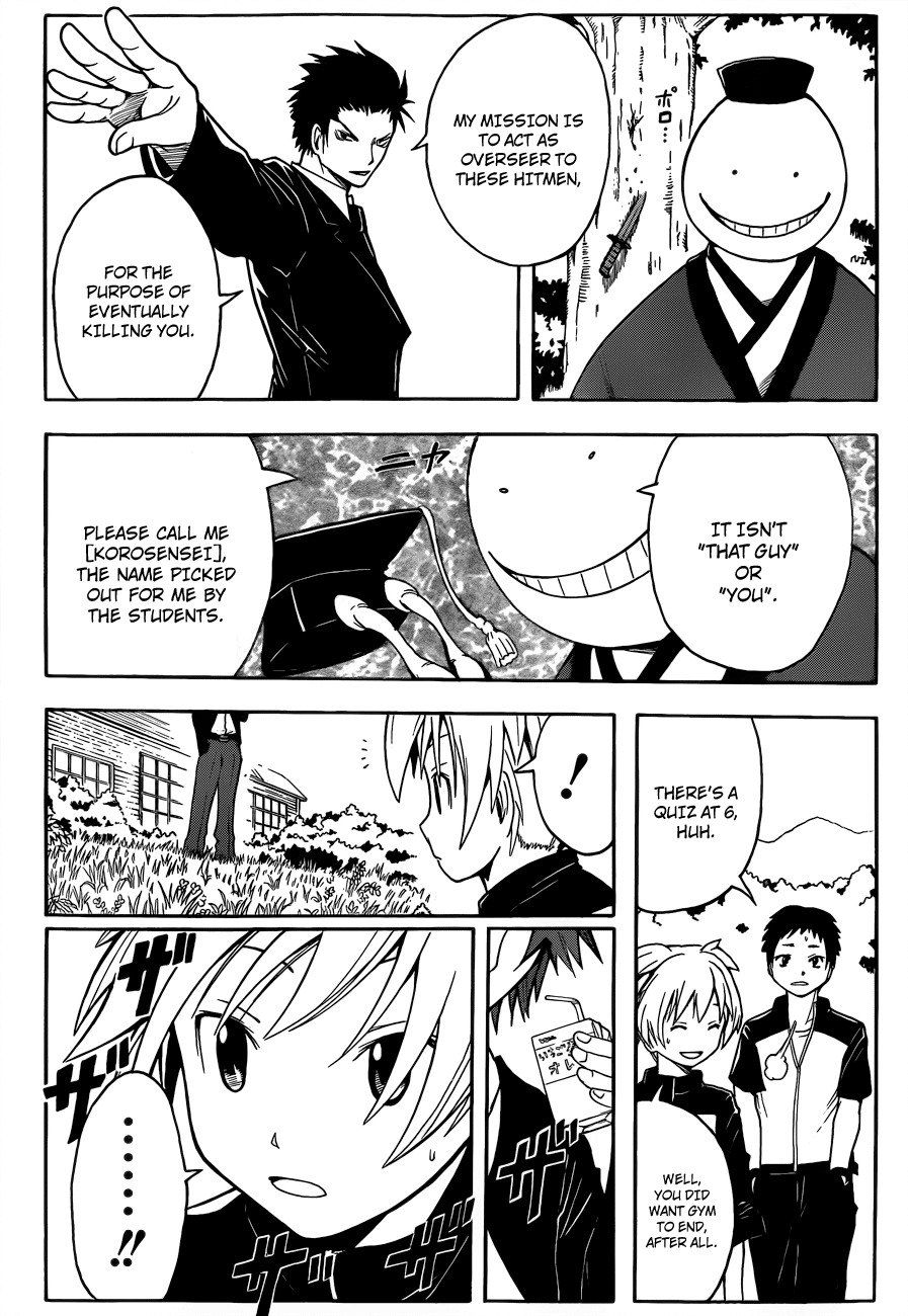 Ansatsu Kyoushitsu Chapter 4 page 12 - Chapter 4 : Fundamentals time.