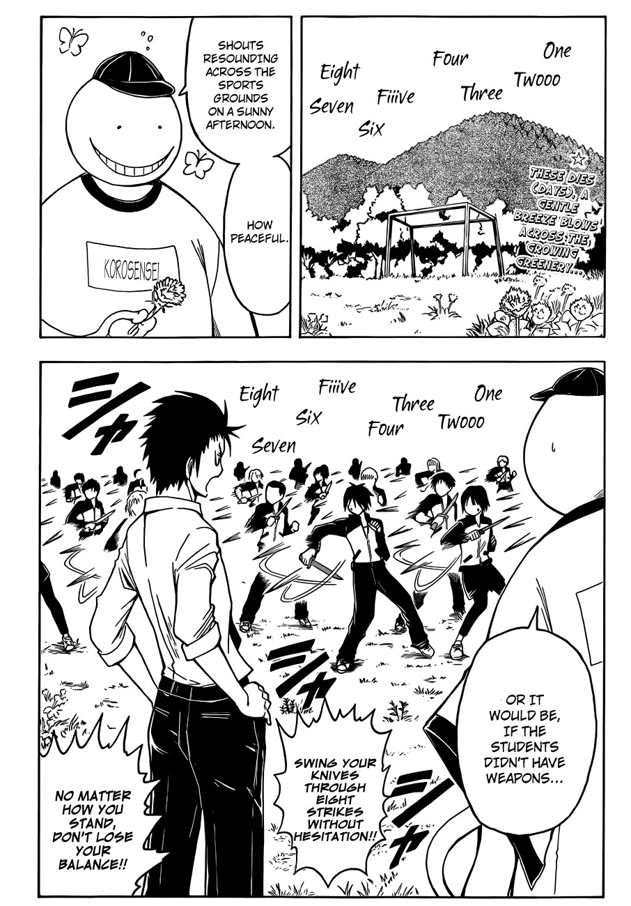 Ansatsu Kyoushitsu Chapter 4 page 3 - Chapter 4 : Fundamentals time.
