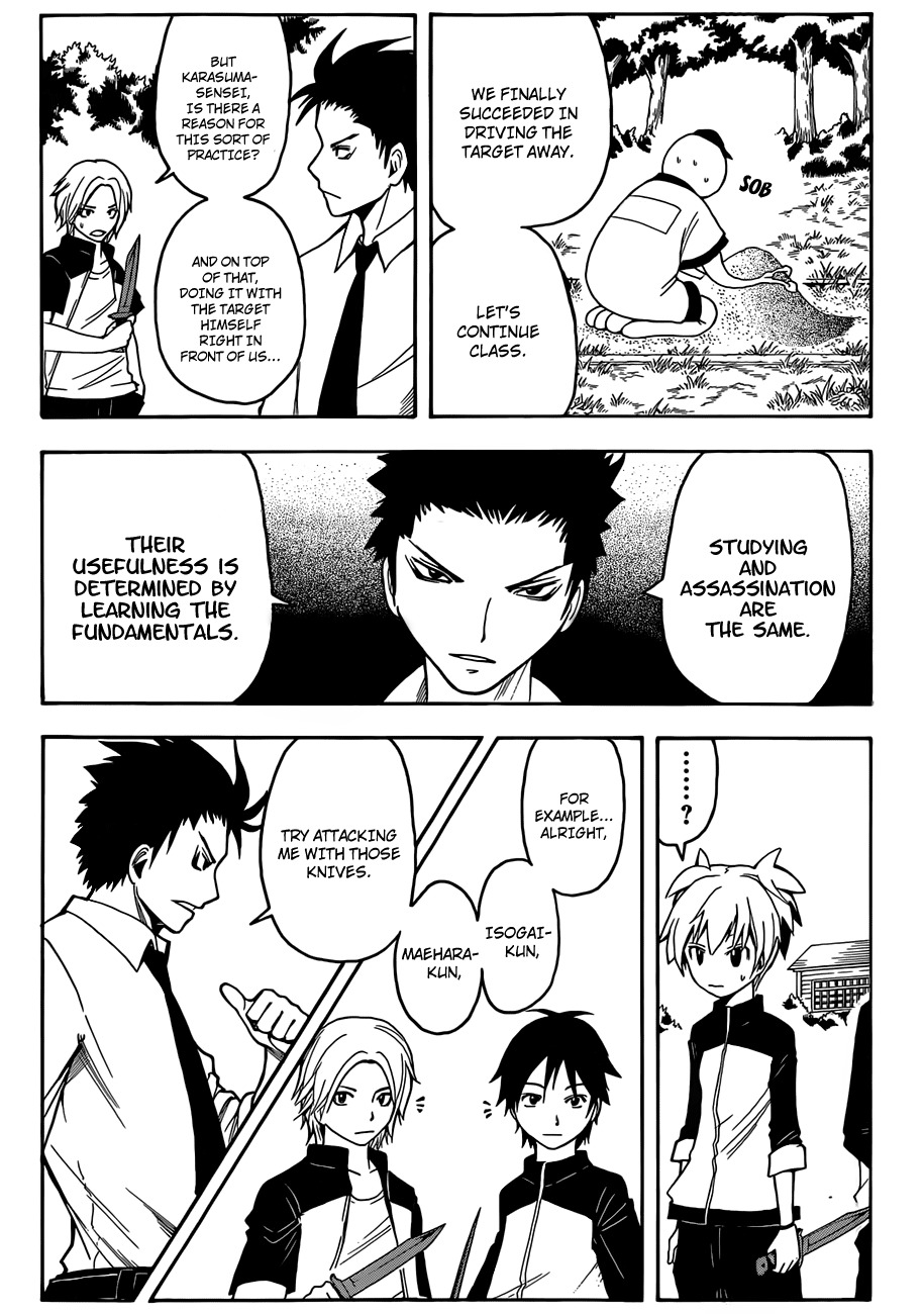 Ansatsu Kyoushitsu Chapter 4 page 6 - Chapter 4 : Fundamentals time.