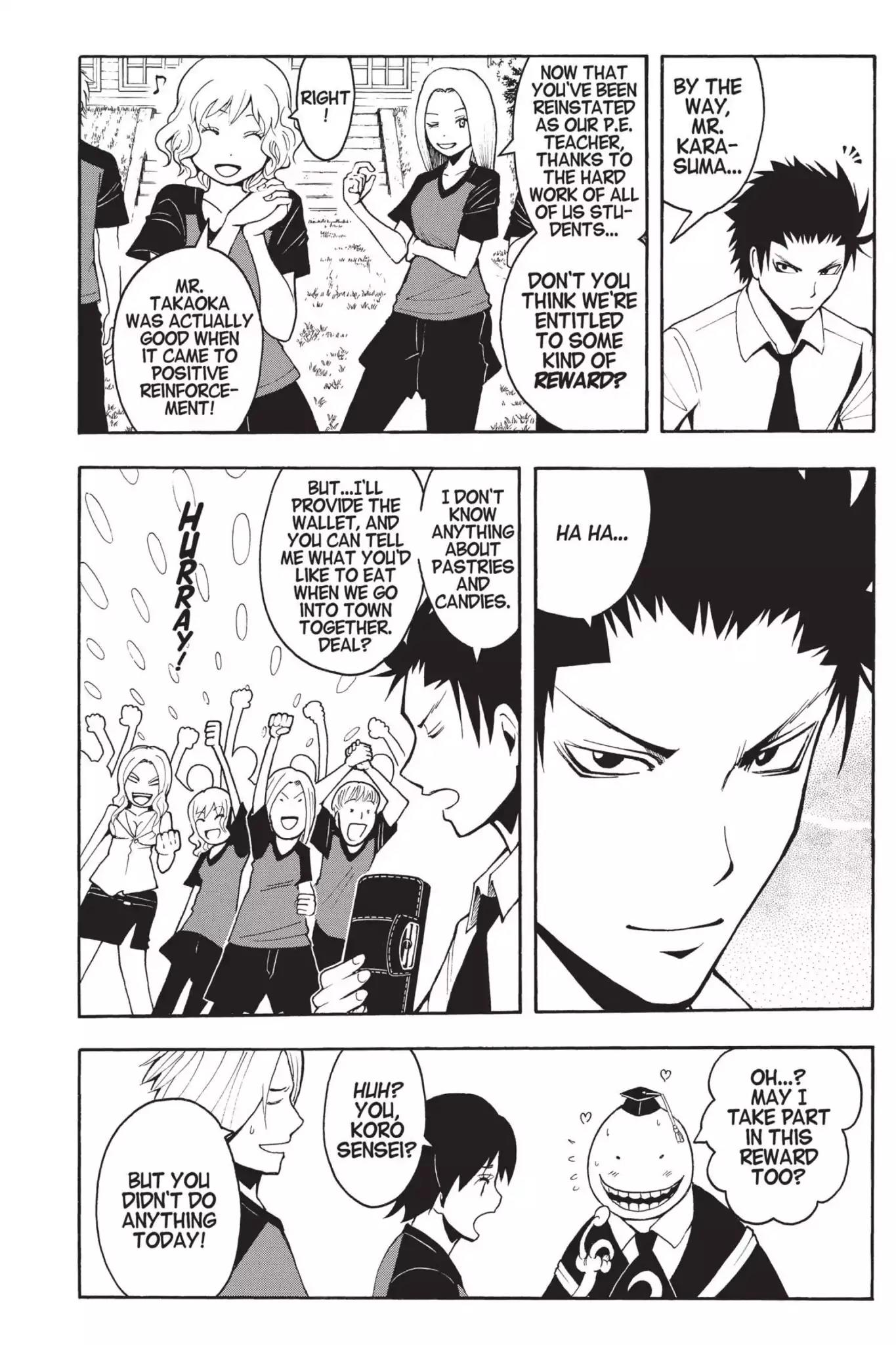 Ansatsu Kyoushitsu Chapter 42 page 18 - Chapter 42: Vol.5 CLASS 42: Time for Doubts