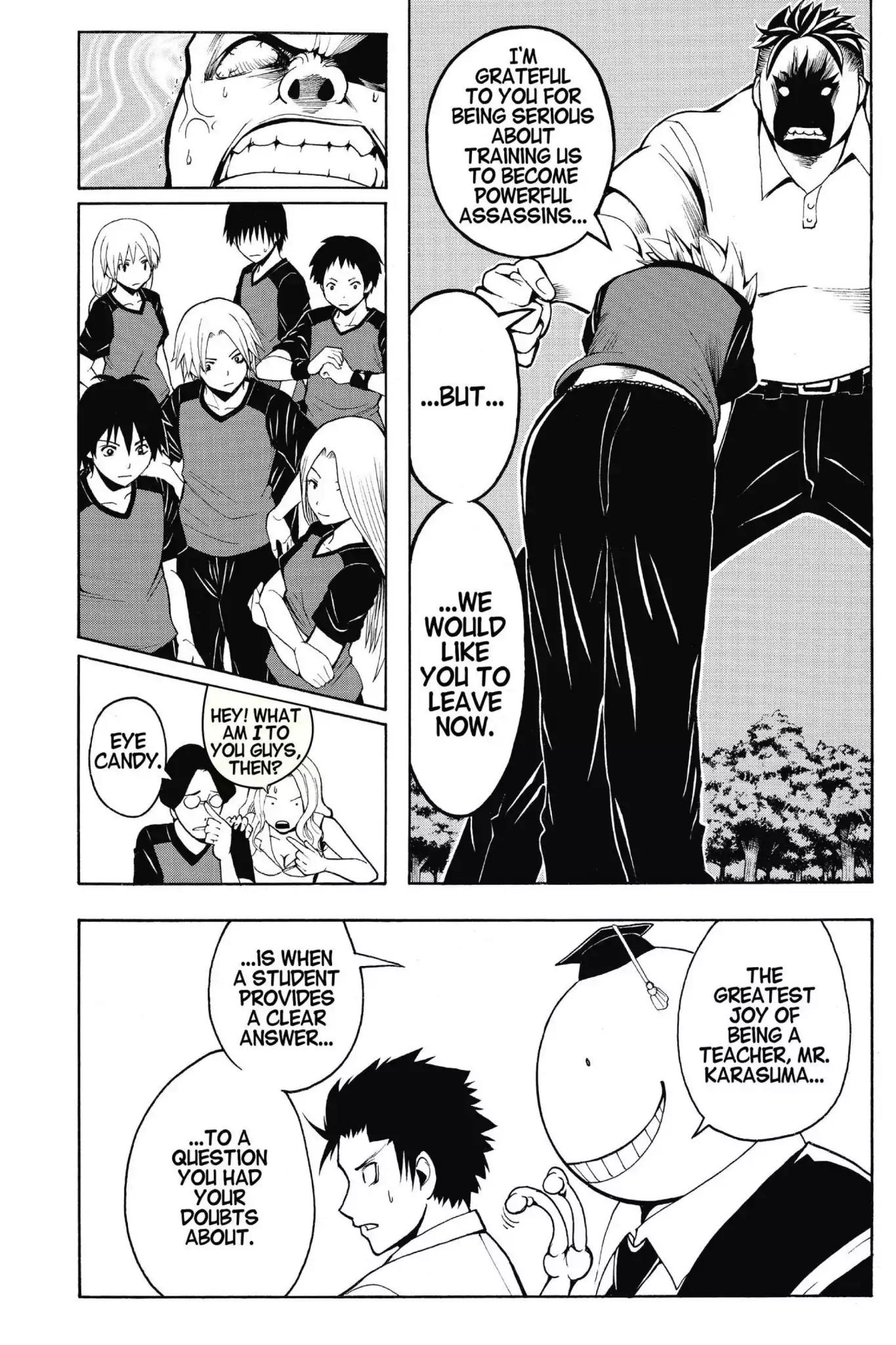 Ansatsu Kyoushitsu Chapter 42 page 8 - Chapter 42: Vol.5 CLASS 42: Time for Doubts