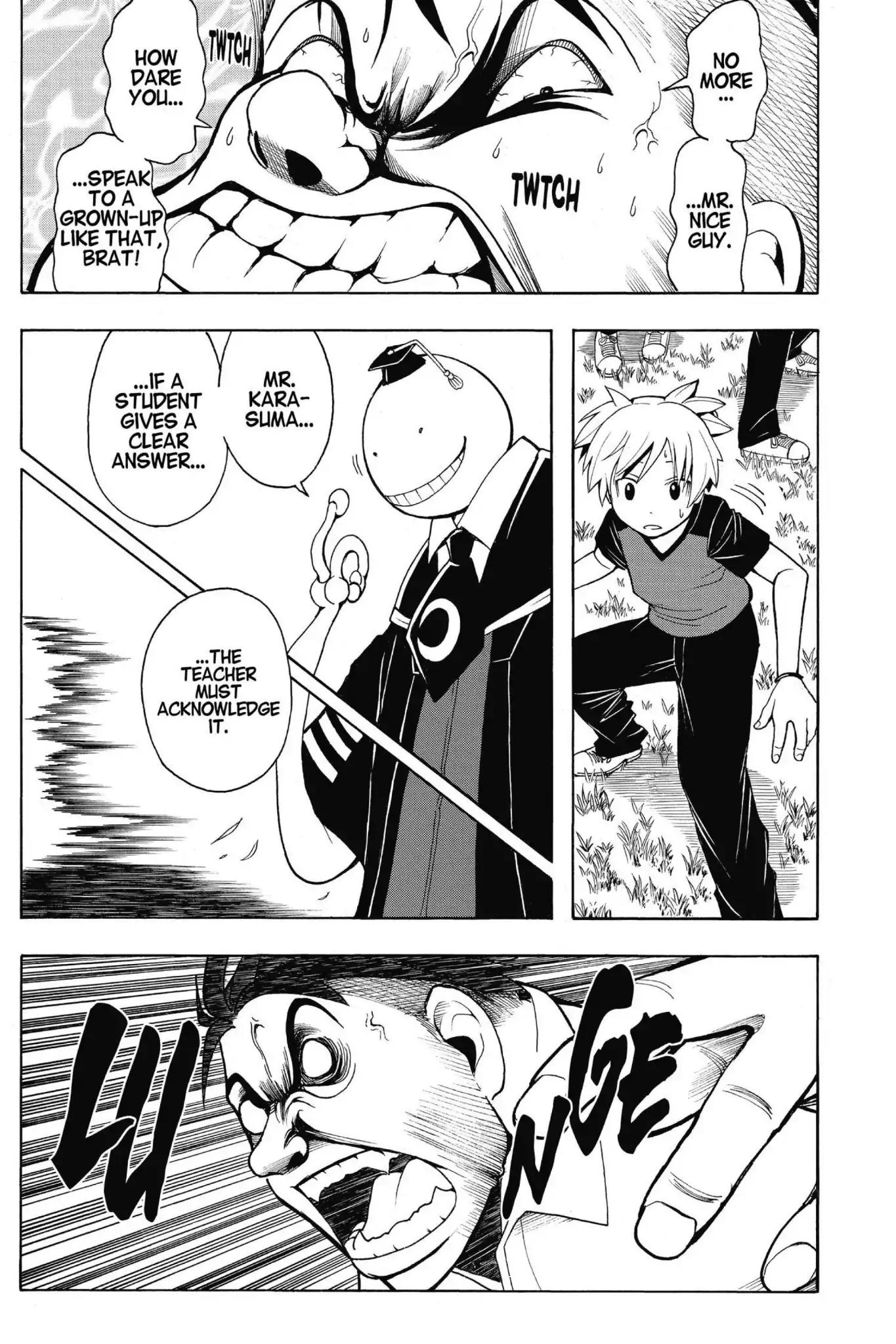 Ansatsu Kyoushitsu Chapter 42 page 9 - Chapter 42: Vol.5 CLASS 42: Time for Doubts