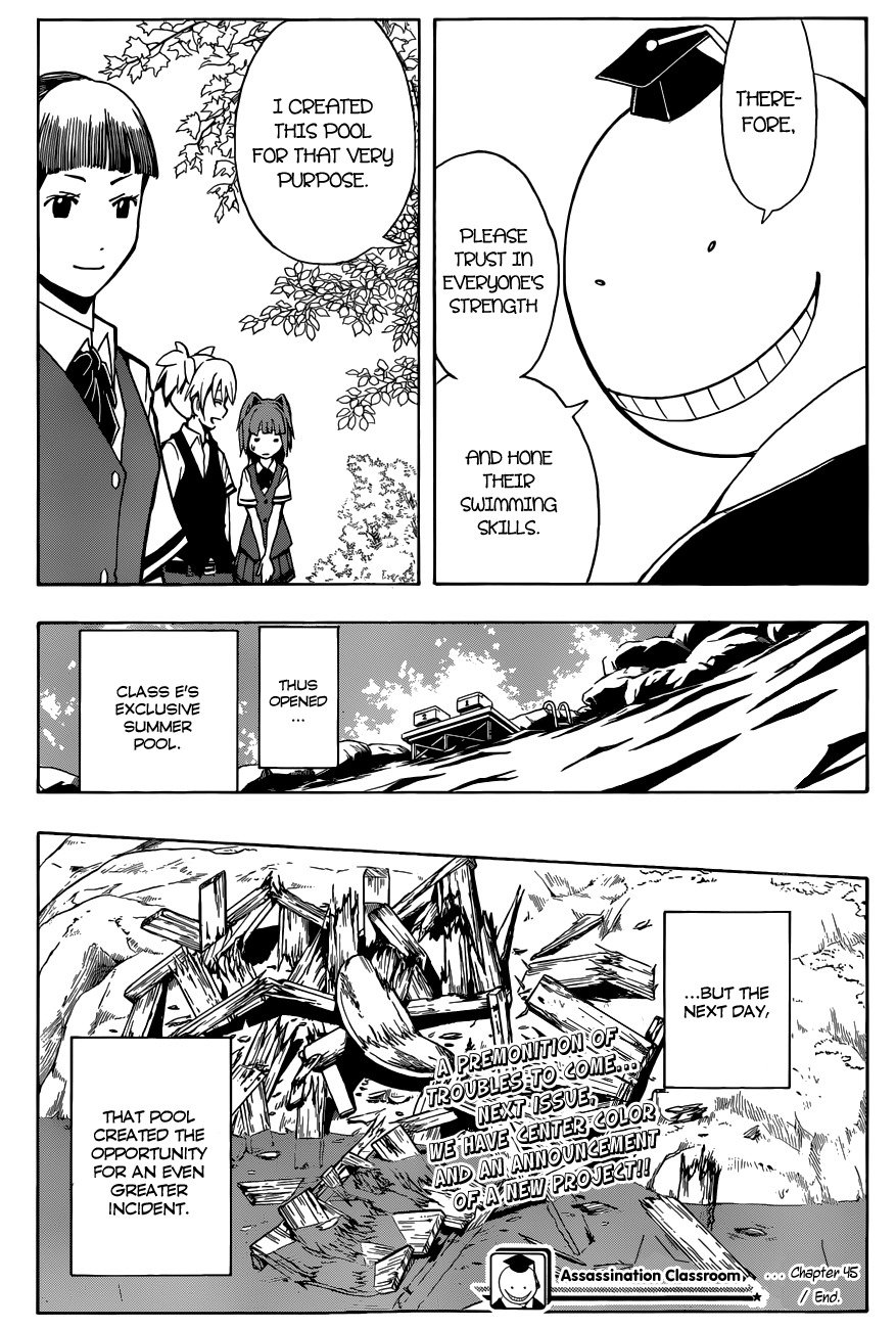 Ansatsu Kyoushitsu Chapter 45 page 20 - Chapter 45 : Swimming Time