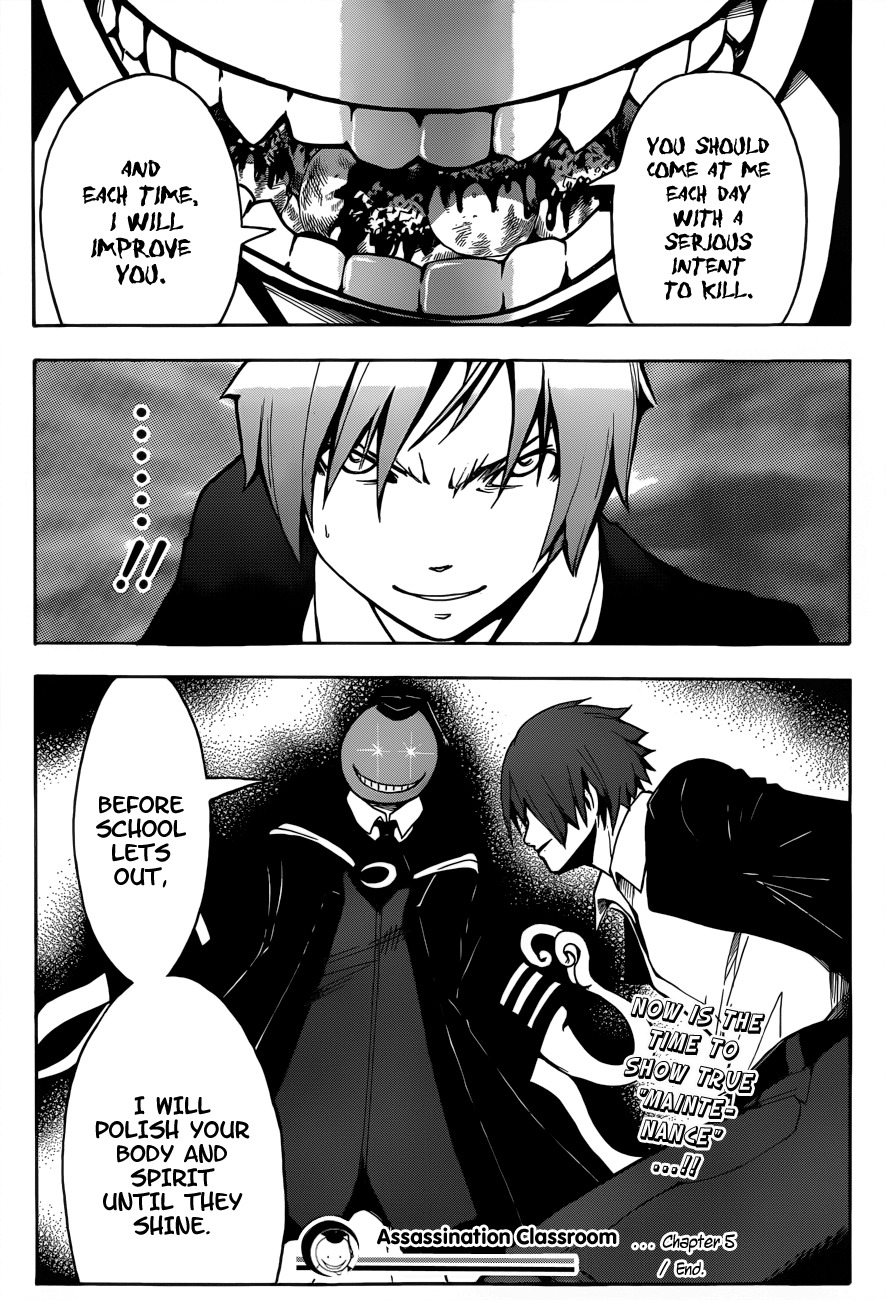 Ansatsu Kyoushitsu Chapter 5 page 22 - Chapter 5 : Karma's time.