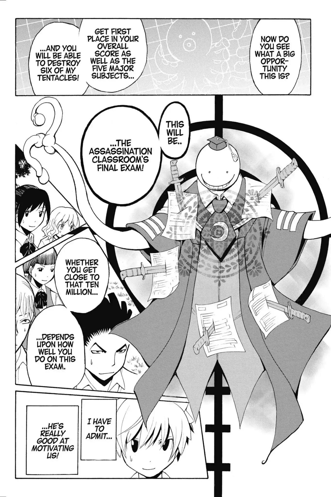 Ansatsu Kyoushitsu Chapter 50 page 10 - Chapter 50: Vol.6 CLASS 50: Final Exam Time