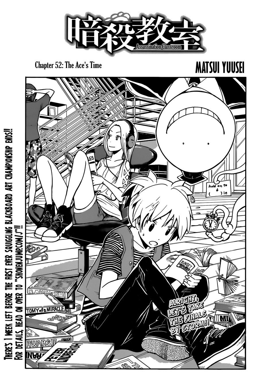 Ansatsu Kyoushitsu Chapter 52 page 2 - Chapter 52 : Time for the Ace