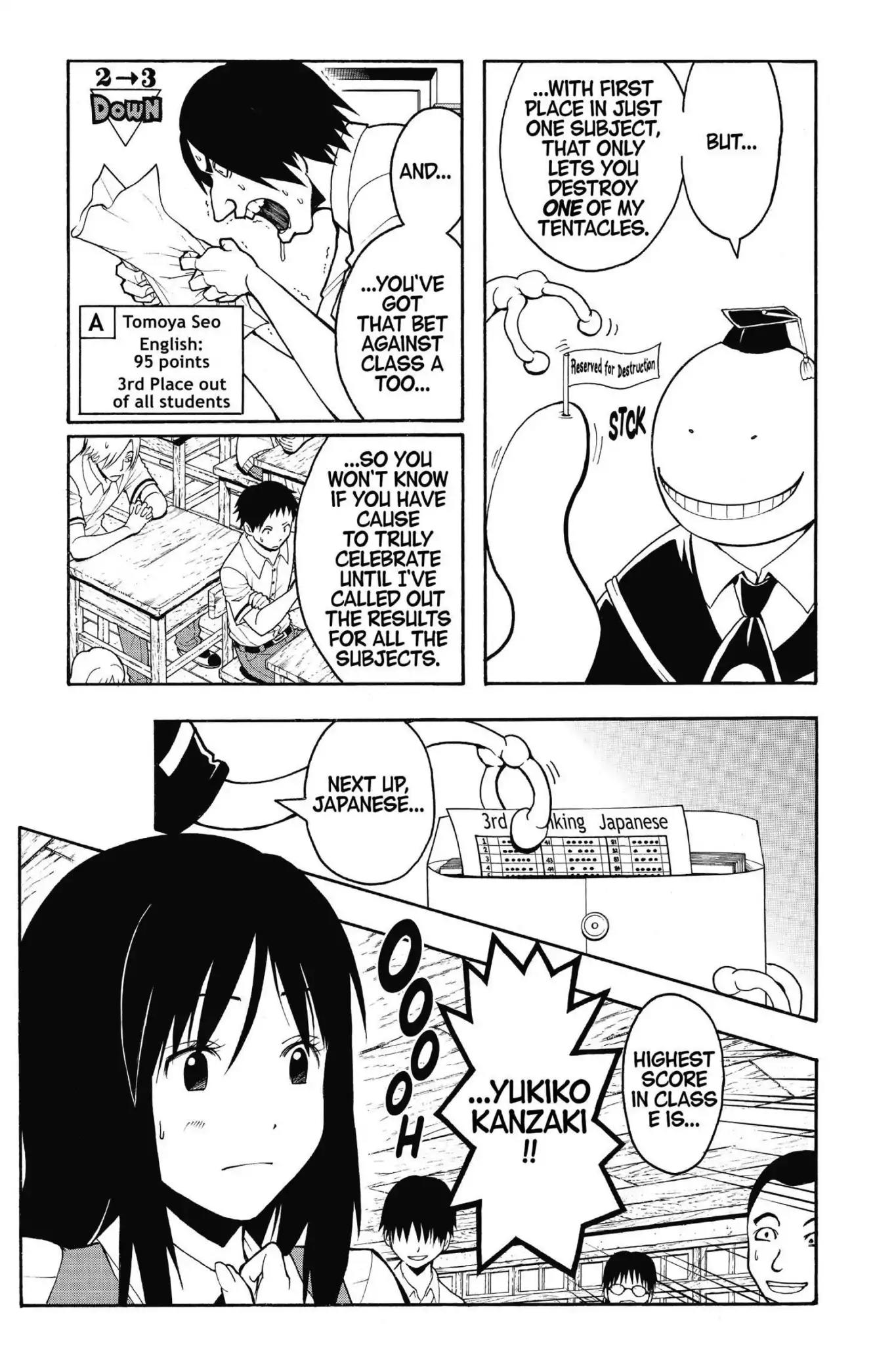 Ansatsu Kyoushitsu Chapter 54 page 3 - Chapter 54: Vol.7 CLASS 54: Time for Setbacks