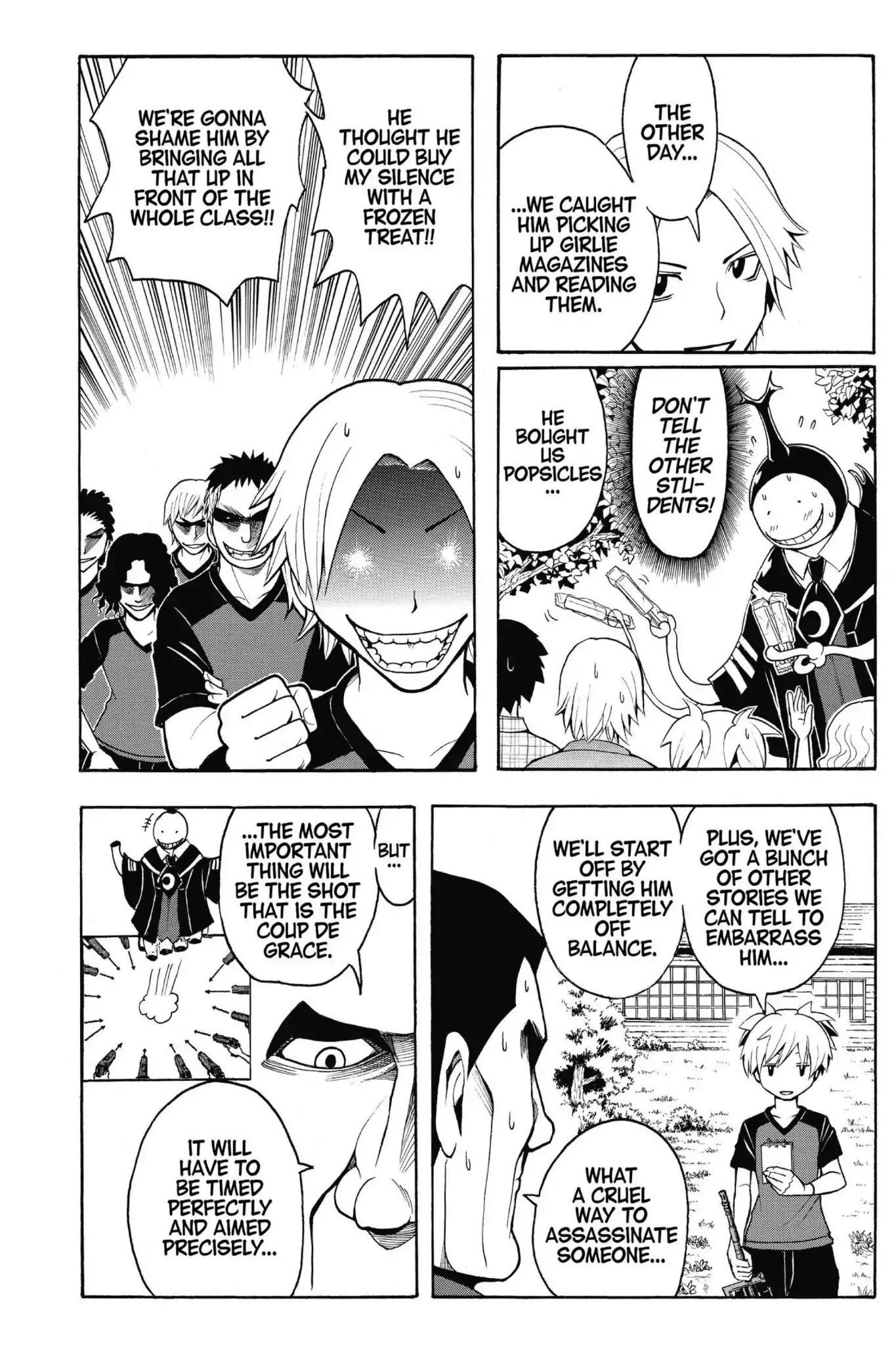 Ansatsu Kyoushitsu Chapter 57 page 8 - Chapter 57: Vol.7 CLASS 57: Plotting and Planning Time