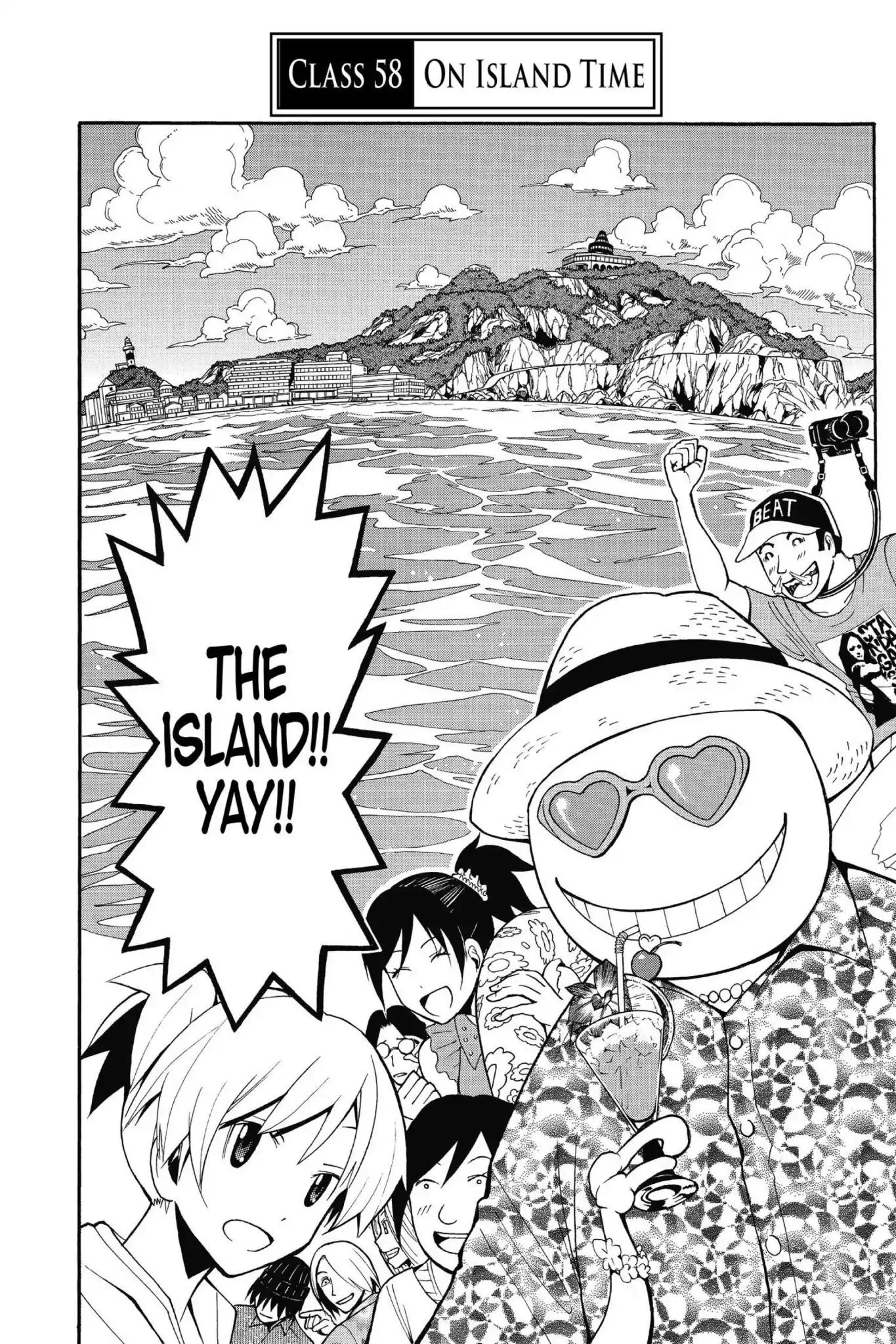 Ansatsu Kyoushitsu Chapter 58 page 2 - Chapter 58: Vol.7 CLASS 58: On Island Time