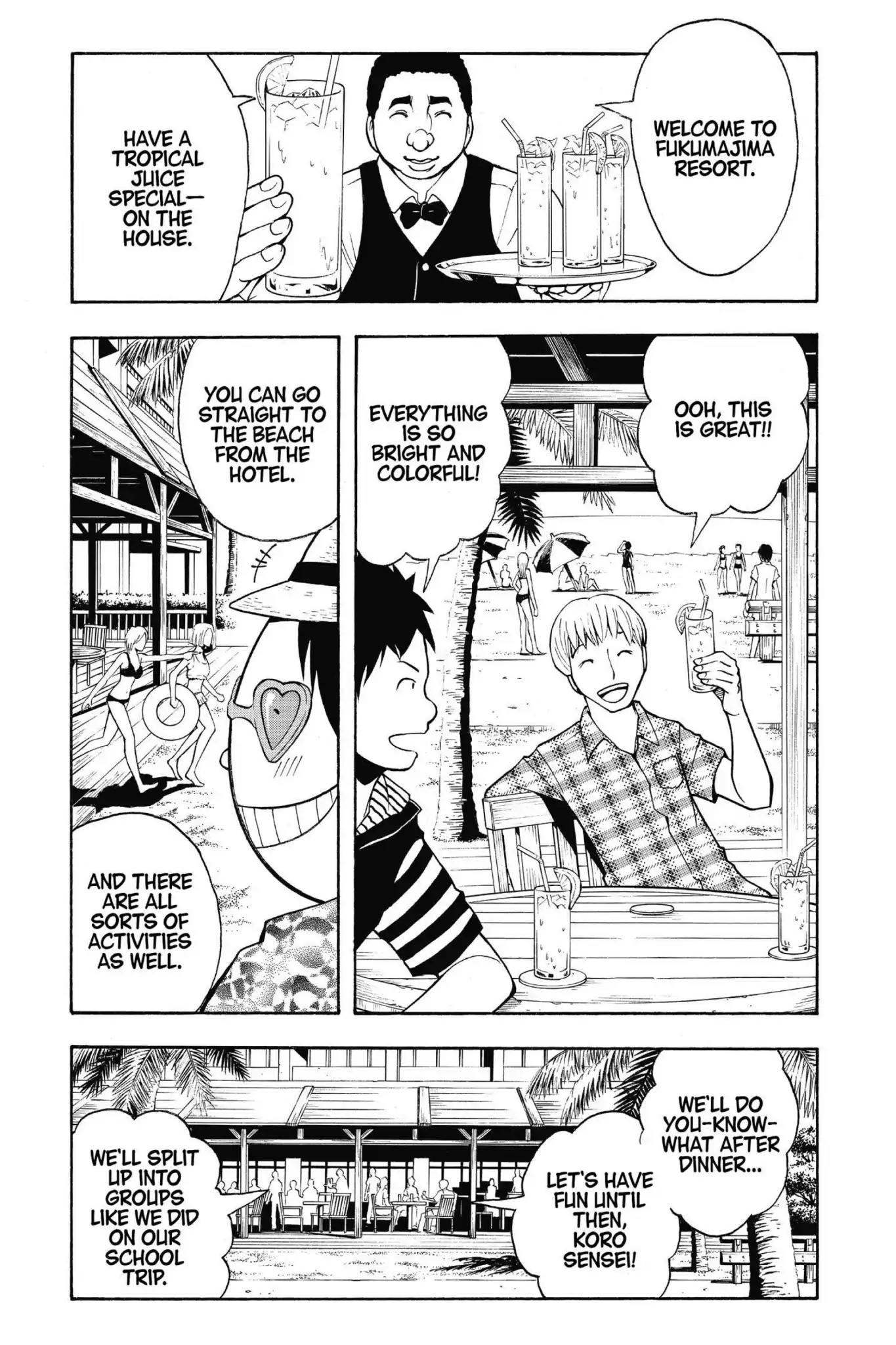 Ansatsu Kyoushitsu Chapter 58 page 3 - Chapter 58: Vol.7 CLASS 58: On Island Time