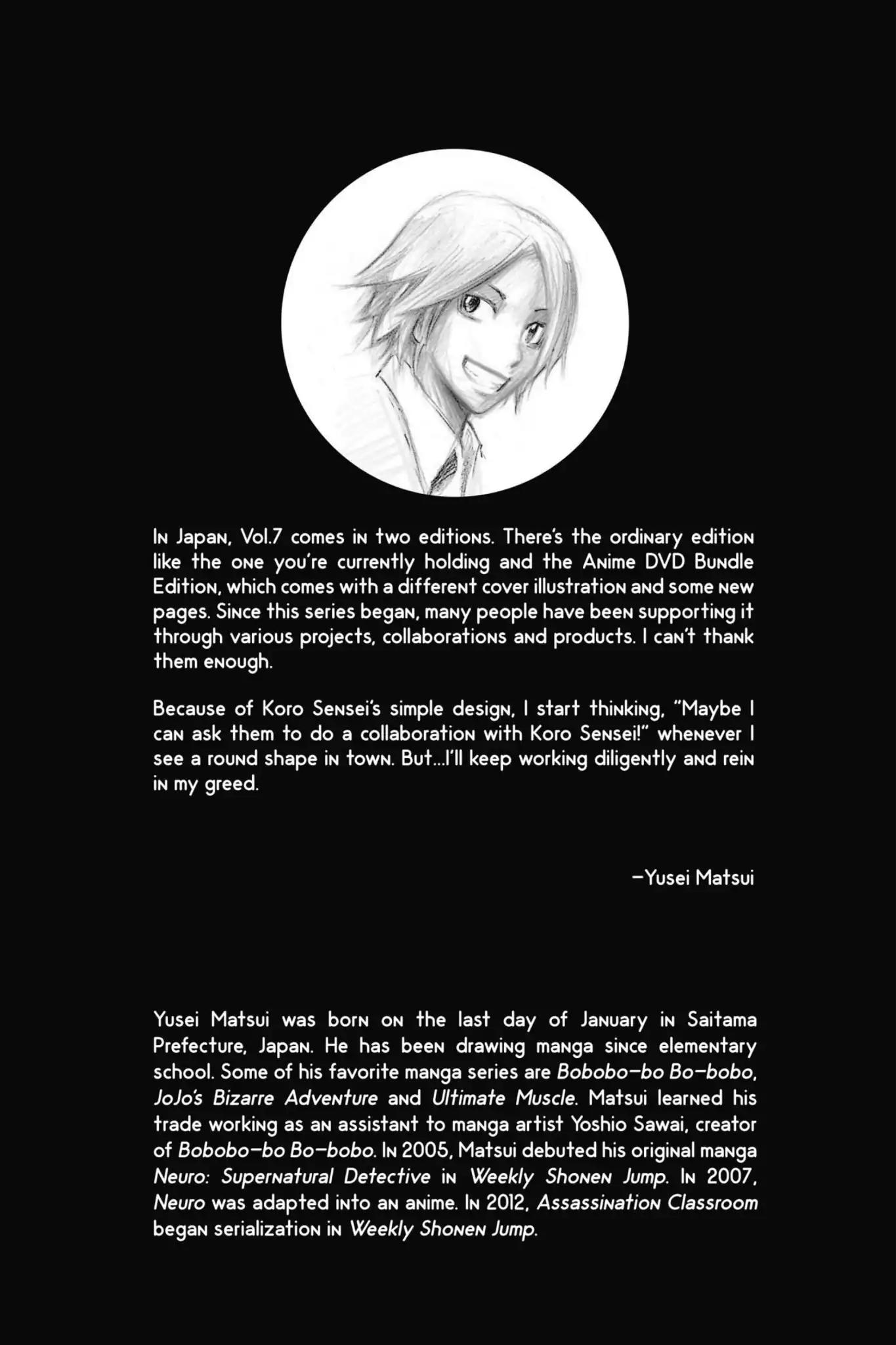 Ansatsu Kyoushitsu Chapter 61.5 page 7 - Vol.7 SPECIAL FEATURE: Special feature II: Koro Sensen vs Kusuo Saiki, Iruma Battle II
