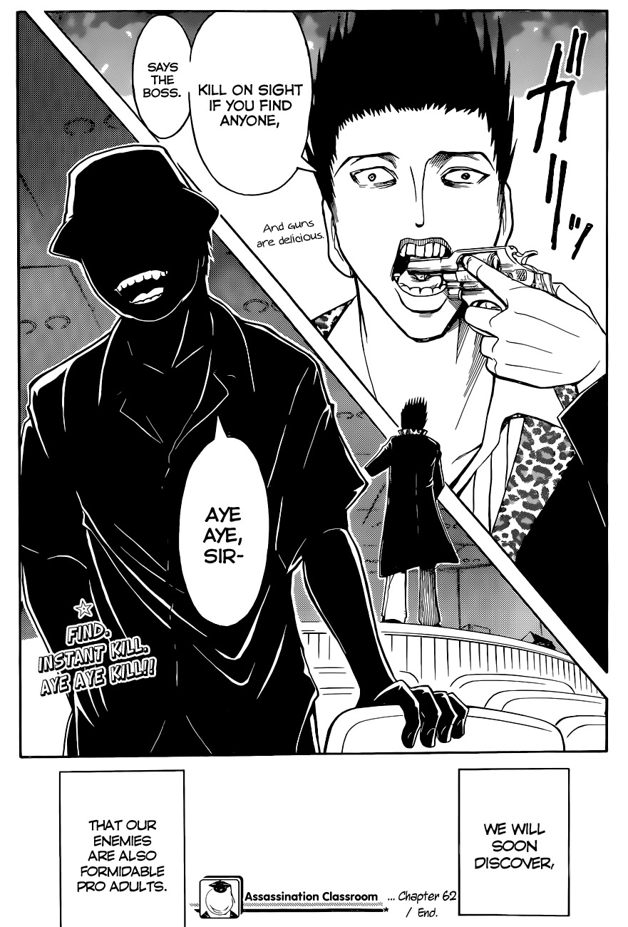 Ansatsu Kyoushitsu Chapter 62 page 20 - Chapter 62 : Pro Time • 2nd Hour