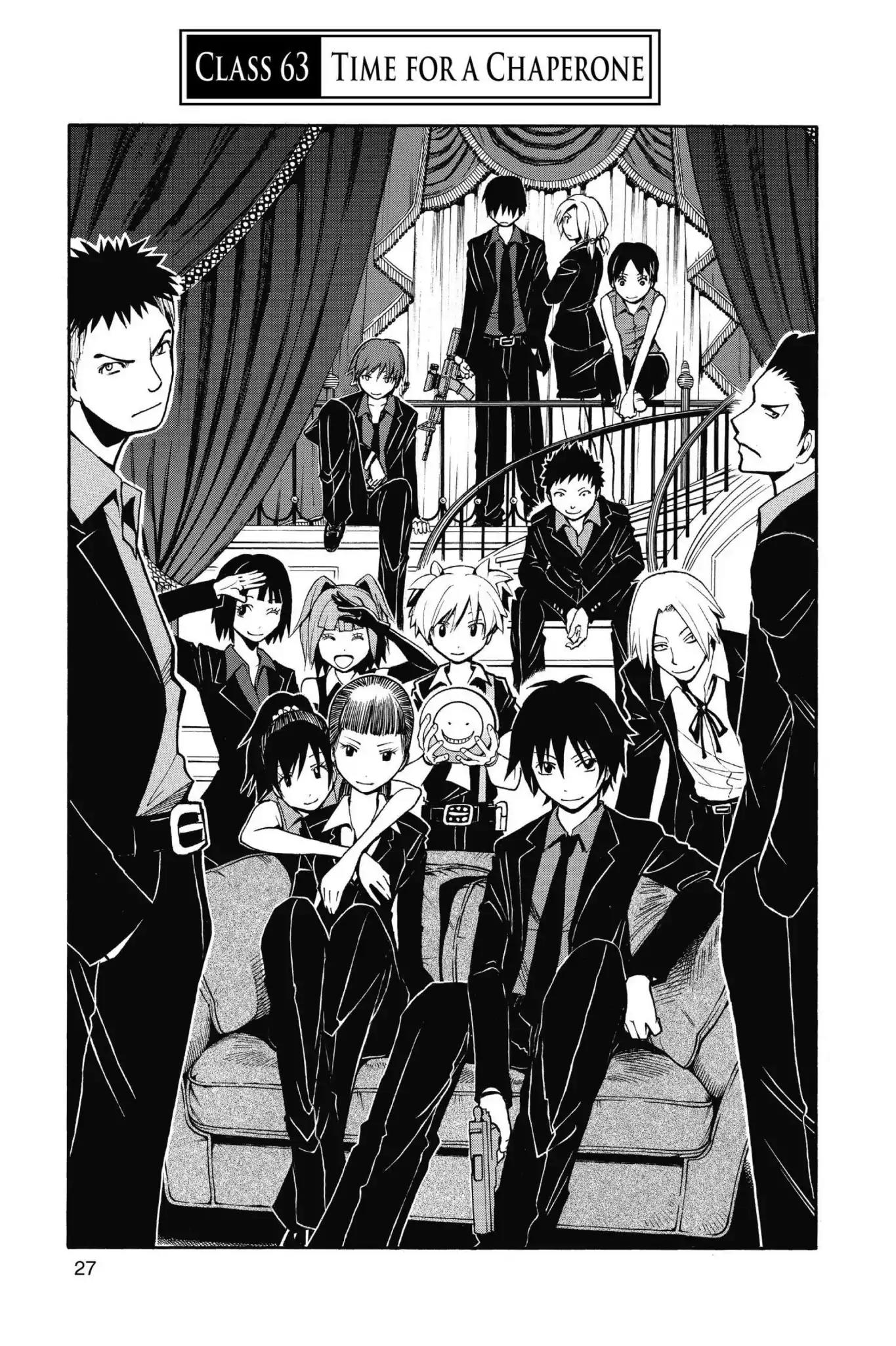 Ansatsu Kyoushitsu Chapter 63 page 1 - Chapter 63: Vol.8 CLASS 63: Time for a Chaperone