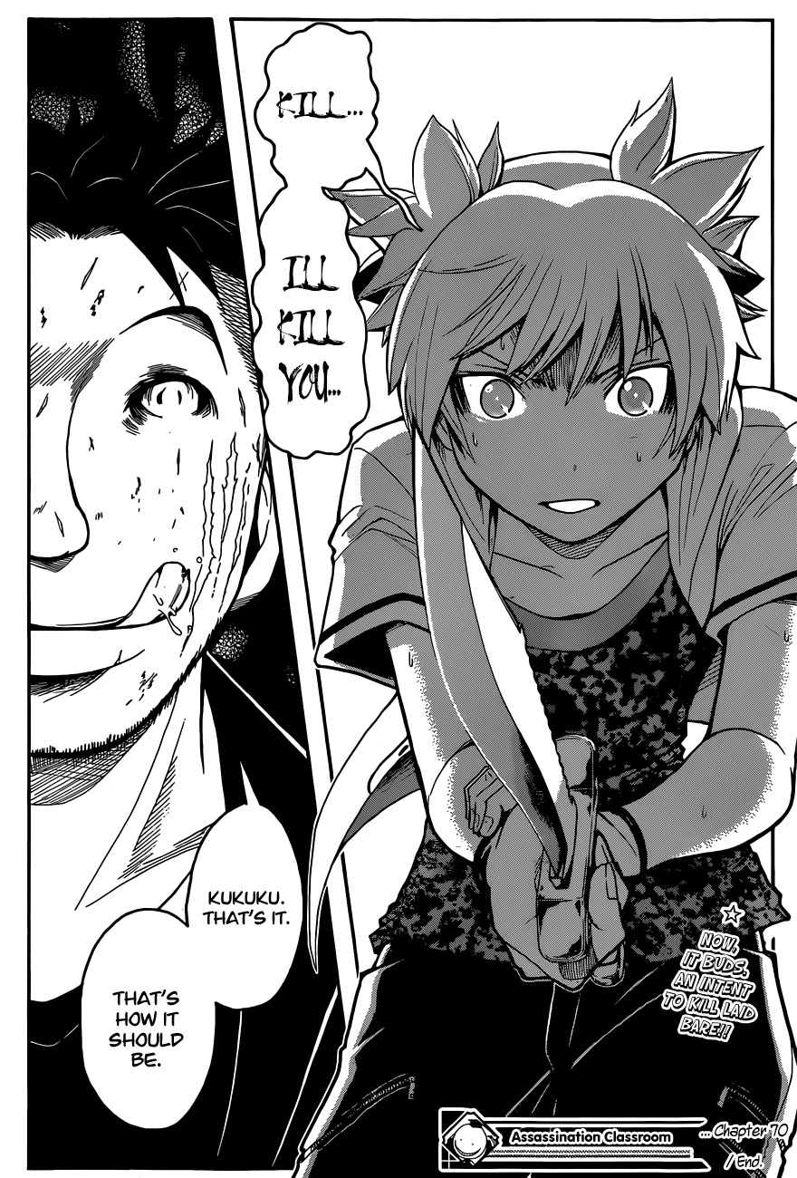 Ansatsu Kyoushitsu Chapter 70 page 20 - Chapter 70 : Takaoka Time