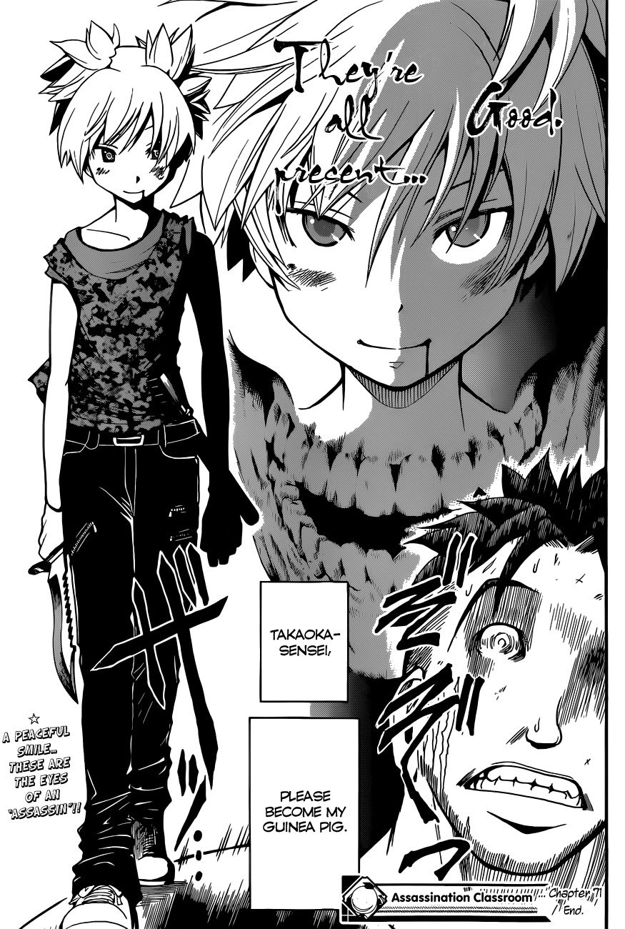 Ansatsu Kyoushitsu Chapter 71 page 20 - Chapter 71 : Reprimand Time