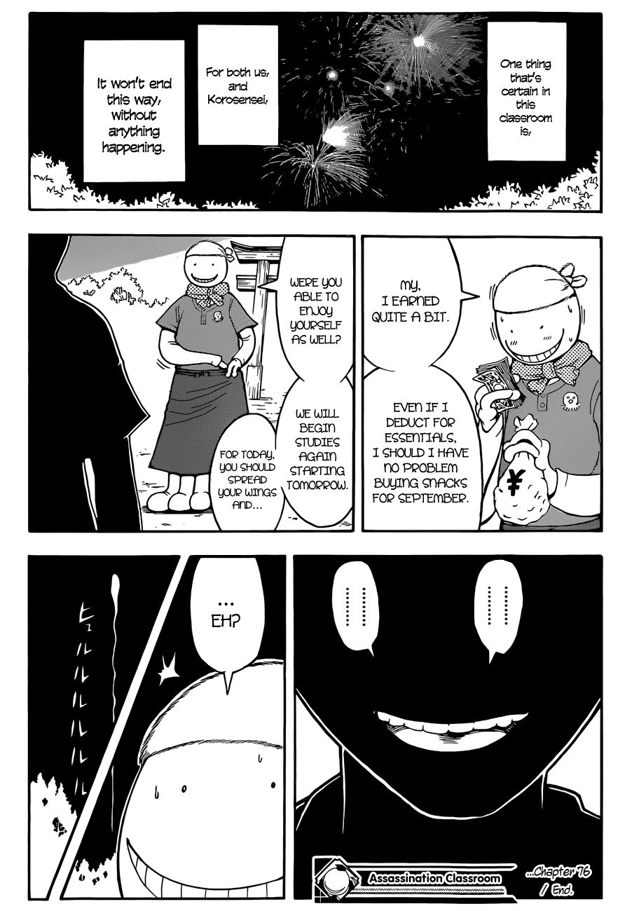 Ansatsu Kyoushitsu Chapter 76 page 19 - Chapter 76 : Shock Time