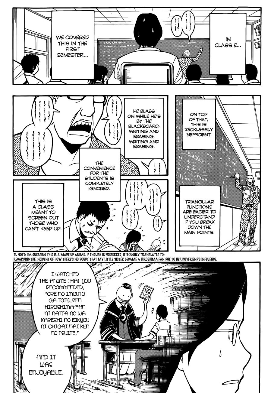 Ansatsu Kyoushitsu Chapter 78 page 9 - Chapter 78 : Takebayashi Time