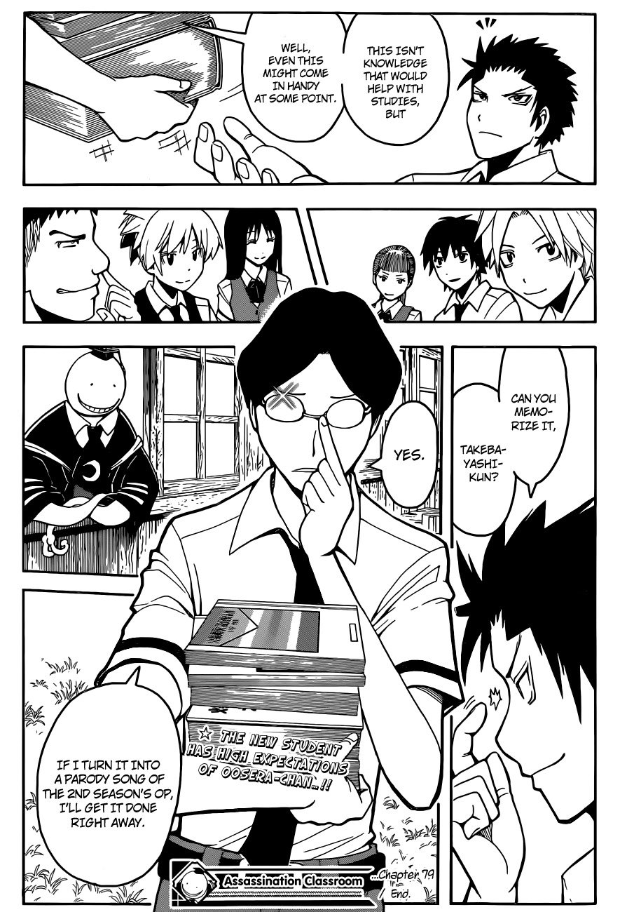 Ansatsu Kyoushitsu Chapter 79 page 20 - Chapter 79 : Ruler Time· 2nd Hour