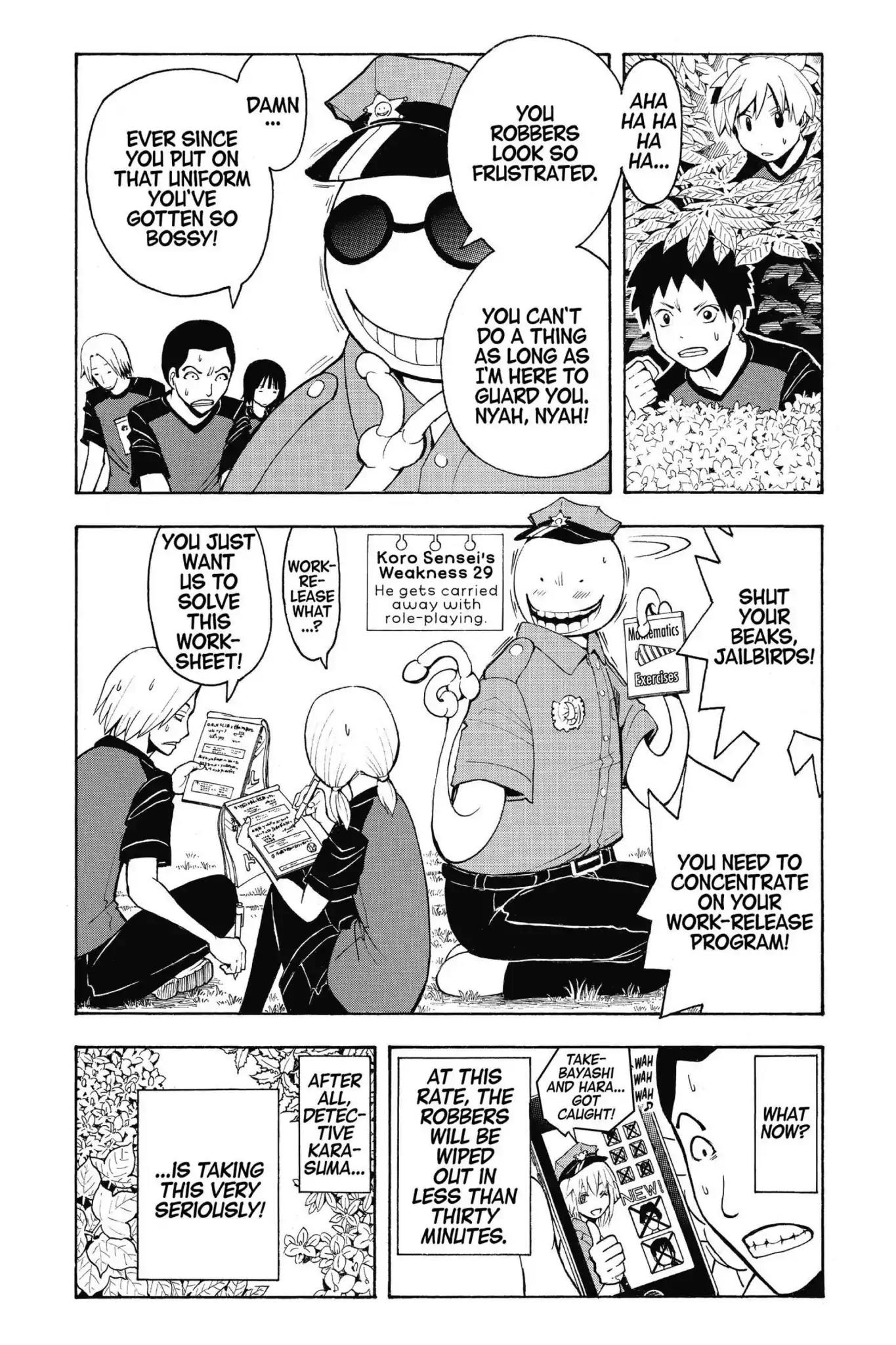 Ansatsu Kyoushitsu Chapter 82 page 4 - Chapter 82: Vol.10 CLASS 82: Time for Robbery