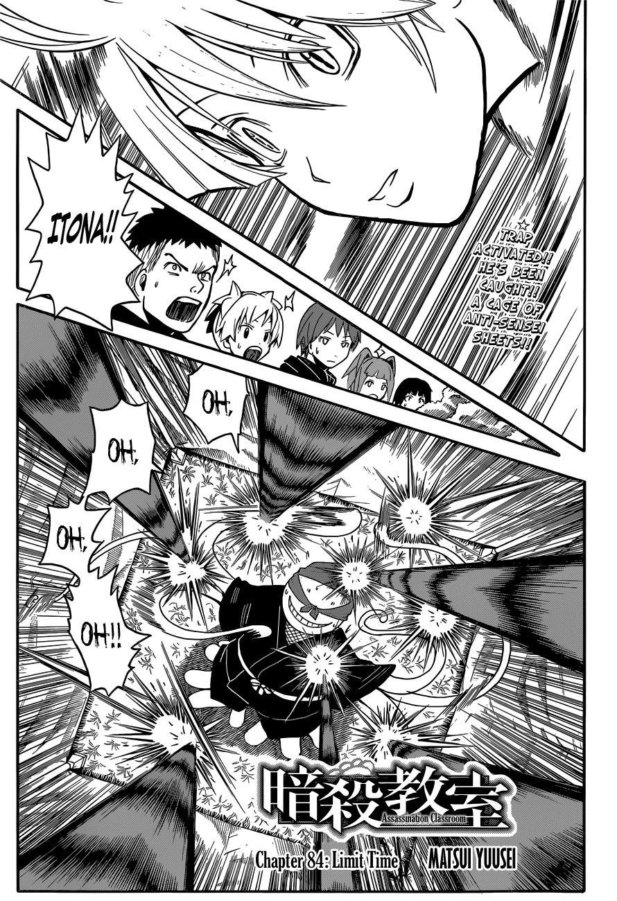 Ansatsu Kyoushitsu Chapter 84 page 2 - Chapter 84 : Limit Time