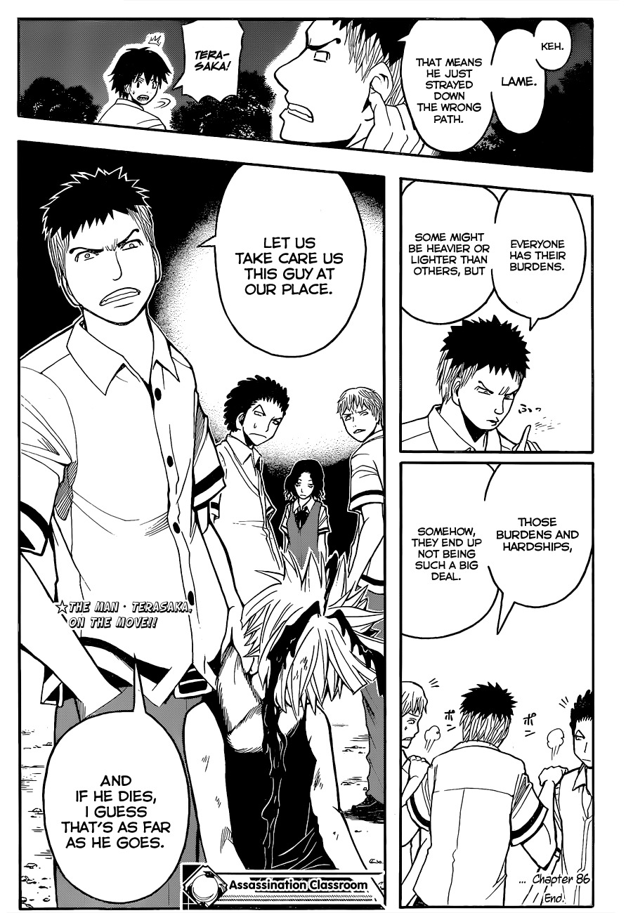 Ansatsu Kyoushitsu Chapter 86 page 20 - Chapter 86 : Tenacity Time