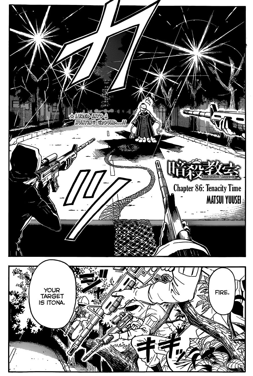 Ansatsu Kyoushitsu Chapter 86 page 3 - Chapter 86 : Tenacity Time