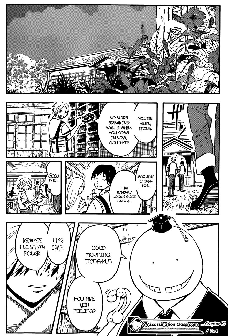 Ansatsu Kyoushitsu Chapter 87 page 20 - Chapter 87 : Nauseous Time