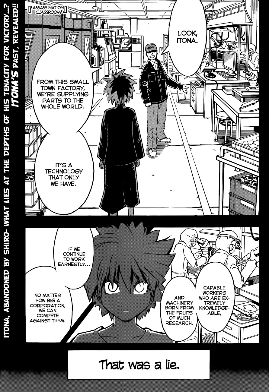 Ansatsu Kyoushitsu Chapter 87 page 3 - Chapter 87 : Nauseous Time