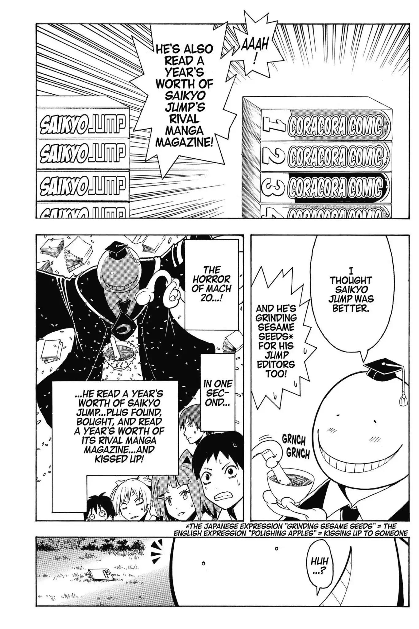 Ansatsu Kyoushitsu Chapter 88.5 page 3 - Vol.10 BONUS: Saikyo Jump Business Trip