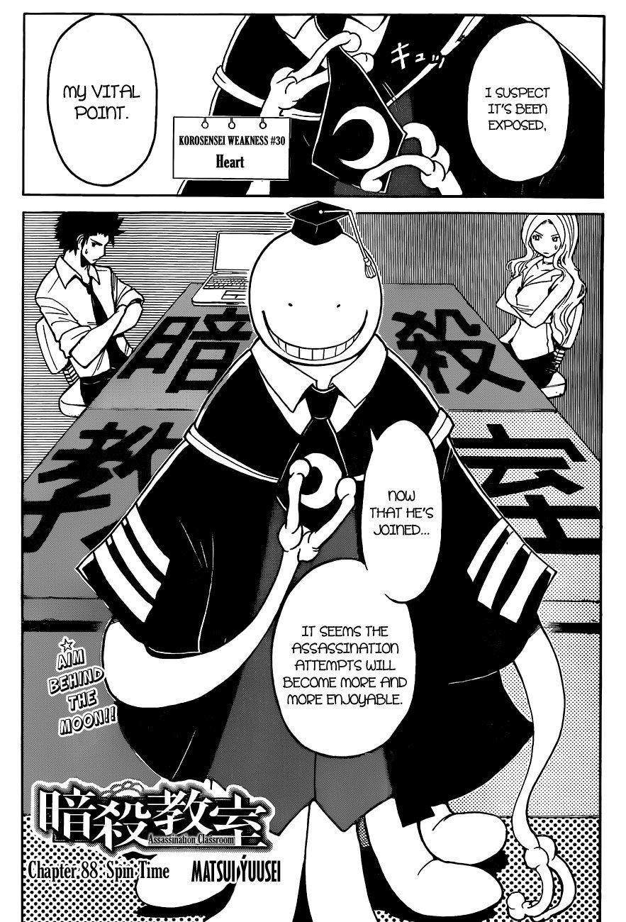 Ansatsu Kyoushitsu Chapter 88 page 8 - Chapter 88 : Spin Time