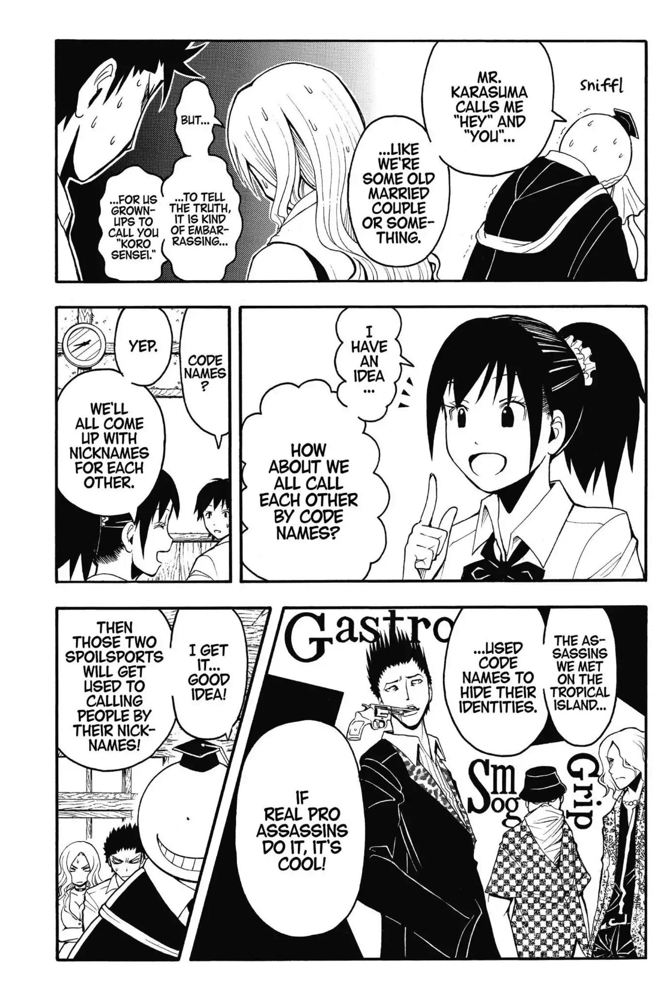 Ansatsu Kyoushitsu Chapter 89 page 13 - Chapter 89: Vol.11 CLASS 89: Time to Take Names
