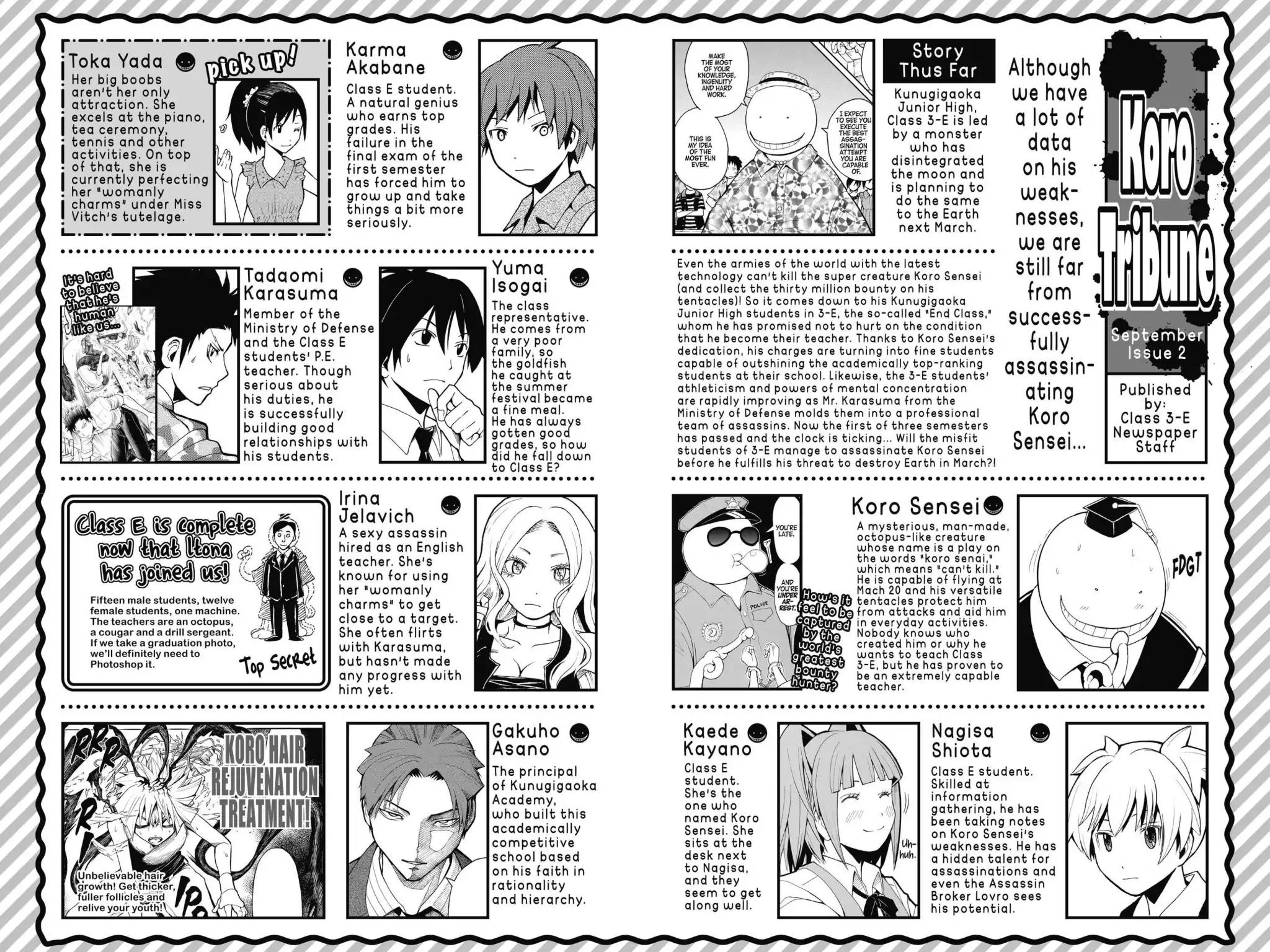 Ansatsu Kyoushitsu Chapter 89 page 5 - Chapter 89: Vol.11 CLASS 89: Time to Take Names