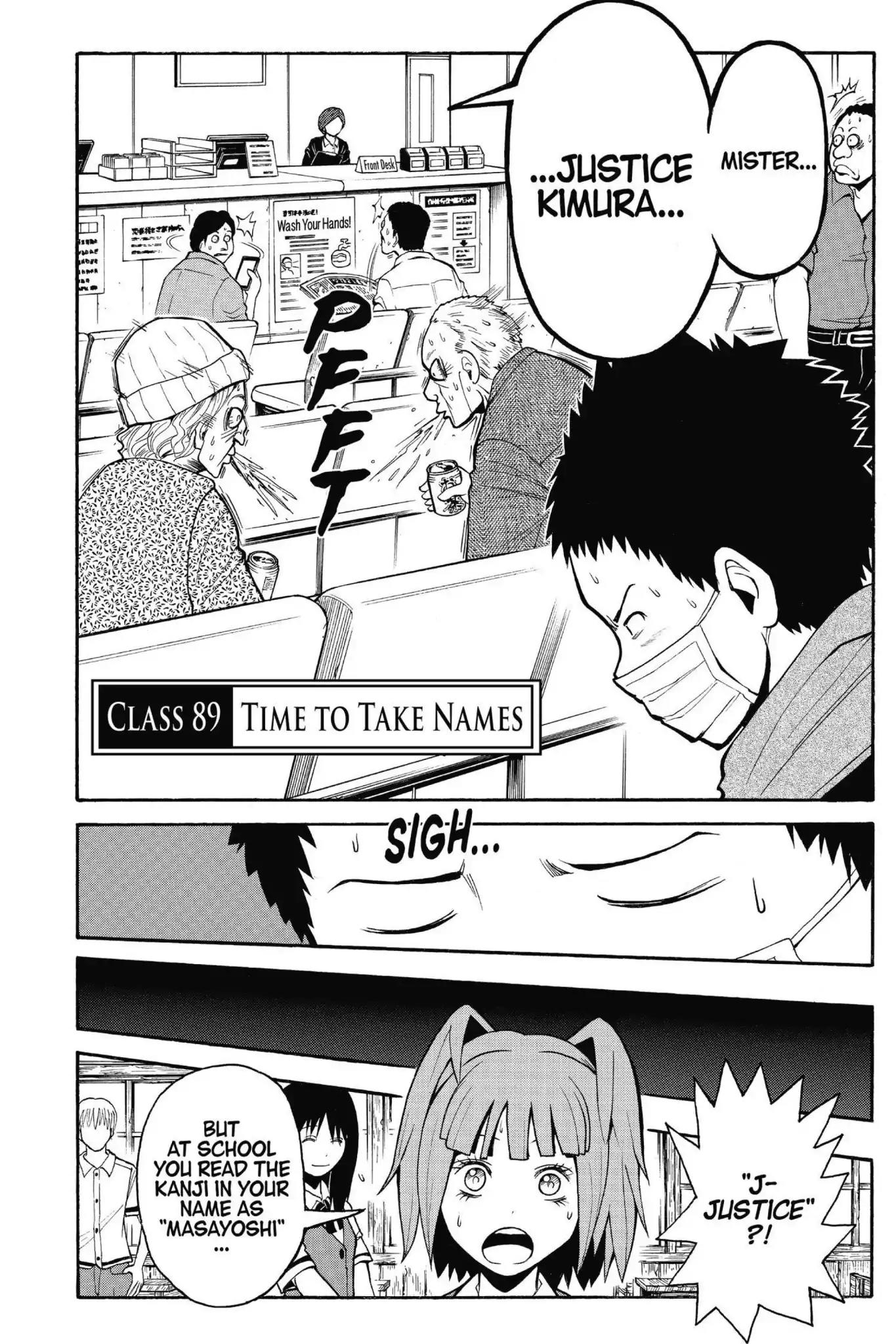 Ansatsu Kyoushitsu Chapter 89 page 9 - Chapter 89: Vol.11 CLASS 89: Time to Take Names