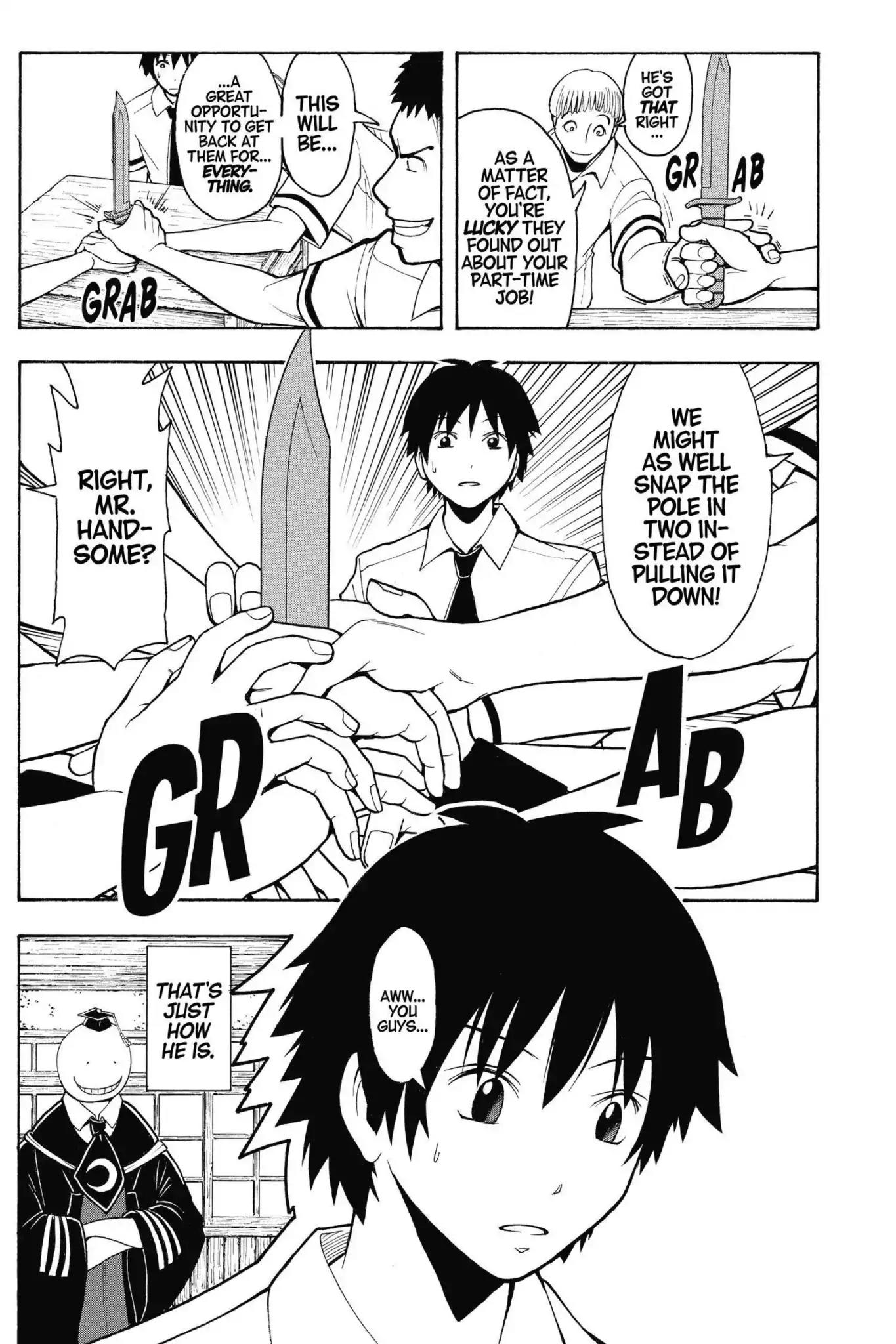 Ansatsu Kyoushitsu Chapter 90 page 15 - Chapter 90: Vol.11 CLASS 90: Making Time for Mr.Handsome
