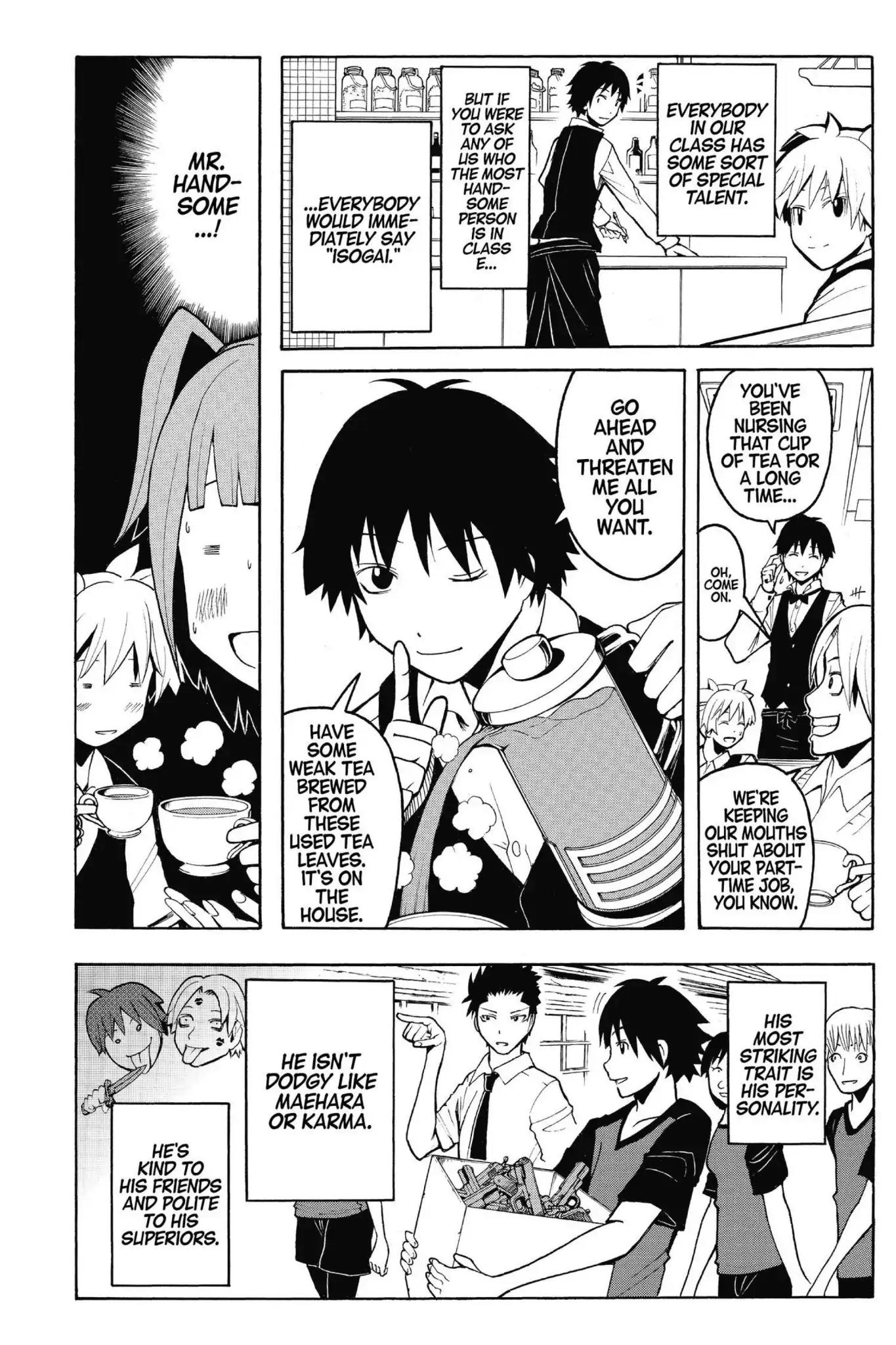Ansatsu Kyoushitsu Chapter 90 page 4 - Chapter 90: Vol.11 CLASS 90: Making Time for Mr.Handsome