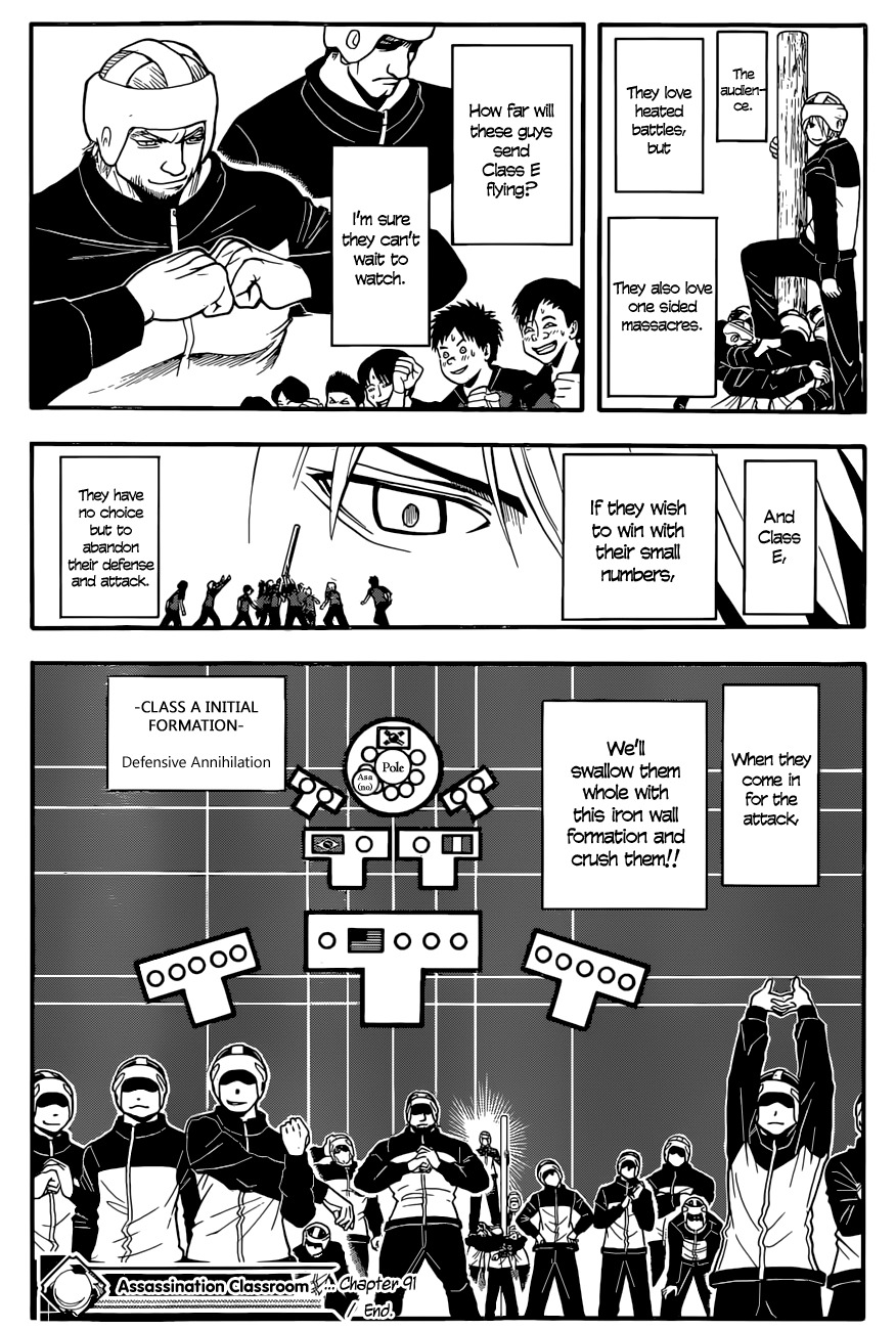 Ansatsu Kyoushitsu Chapter 91 page 19 - Chapter 91 : Athletic Festival Time.