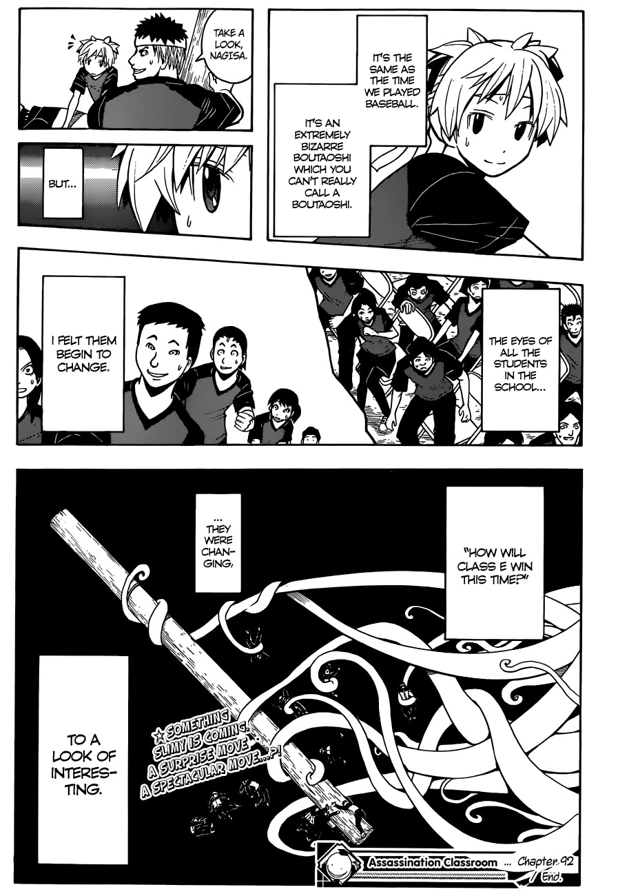Ansatsu Kyoushitsu Chapter 92 page 20 - Chapter 92 : Tactics Time.