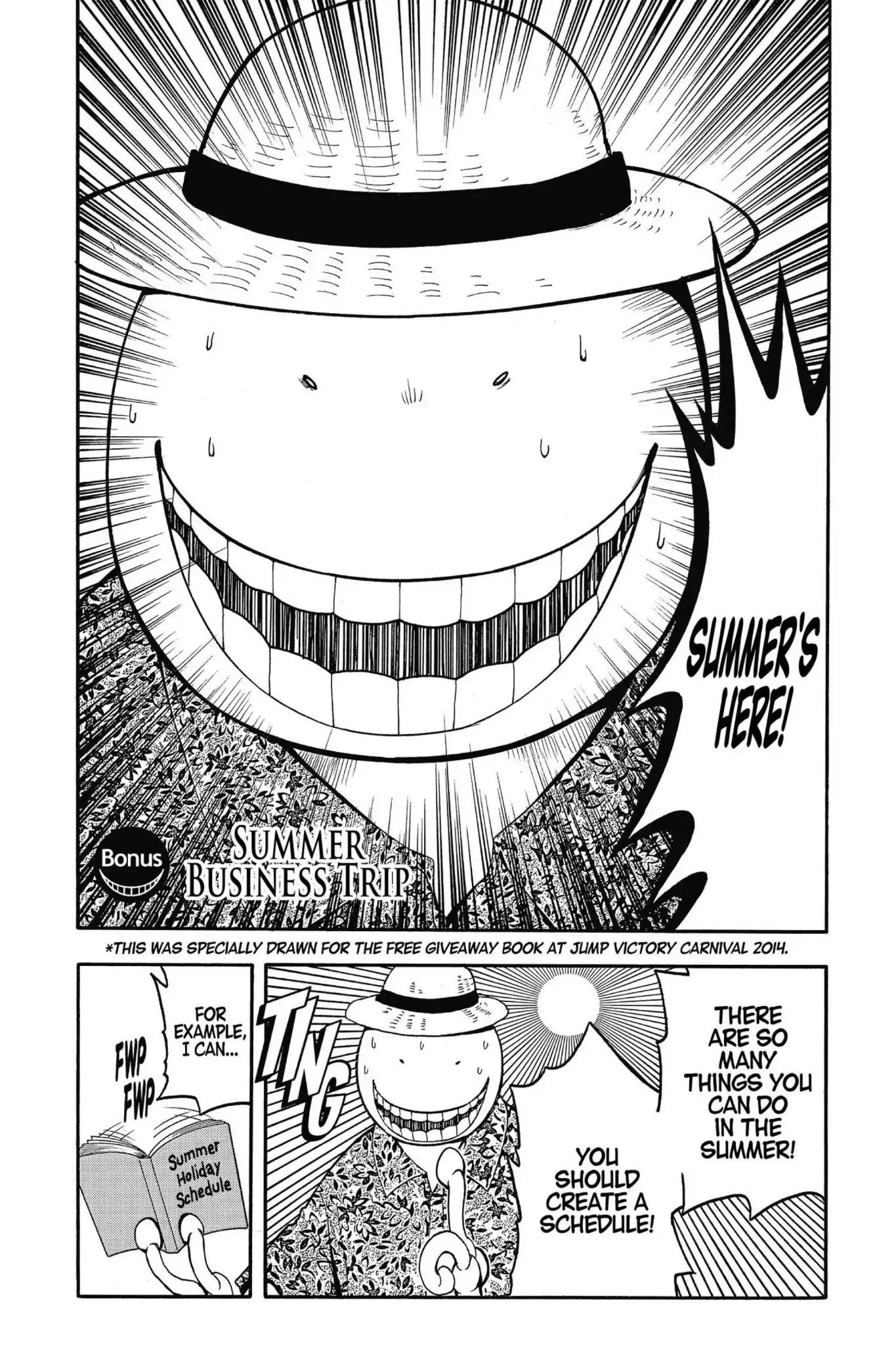 Ansatsu Kyoushitsu Chapter 97.5 page 1 - Vol.11 BONUS: Summer Business Trip